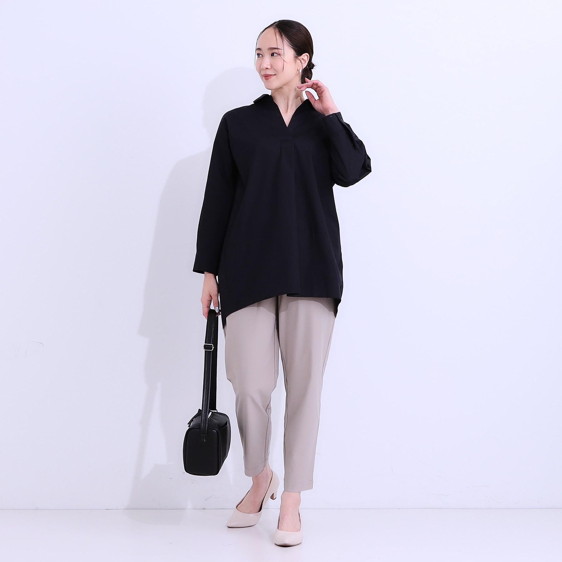 SHOO･LA･RUE「【洗える/S-LL/ひんやり】さらっとしたタッチが癖になる ストレッチテーパードパンツ」|その他|