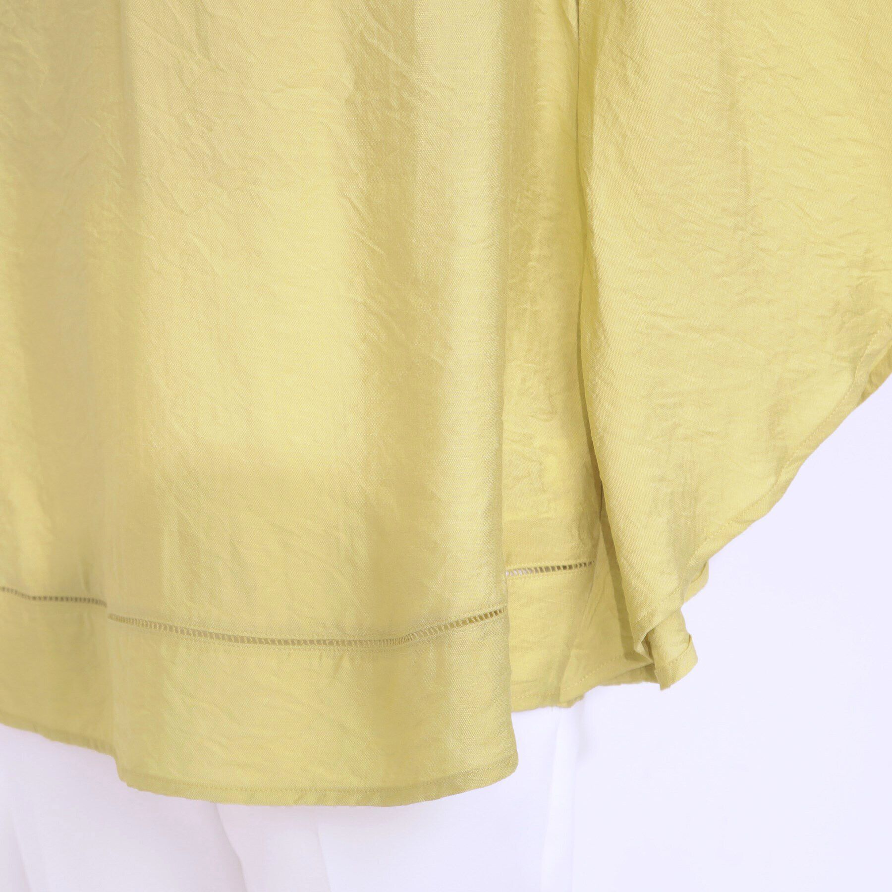 SHOO･LA･RUE「【洗える/ひんやり】涼しく体型カバー お袖フレア ドレープブラウス」|シャツ・ブラウス|