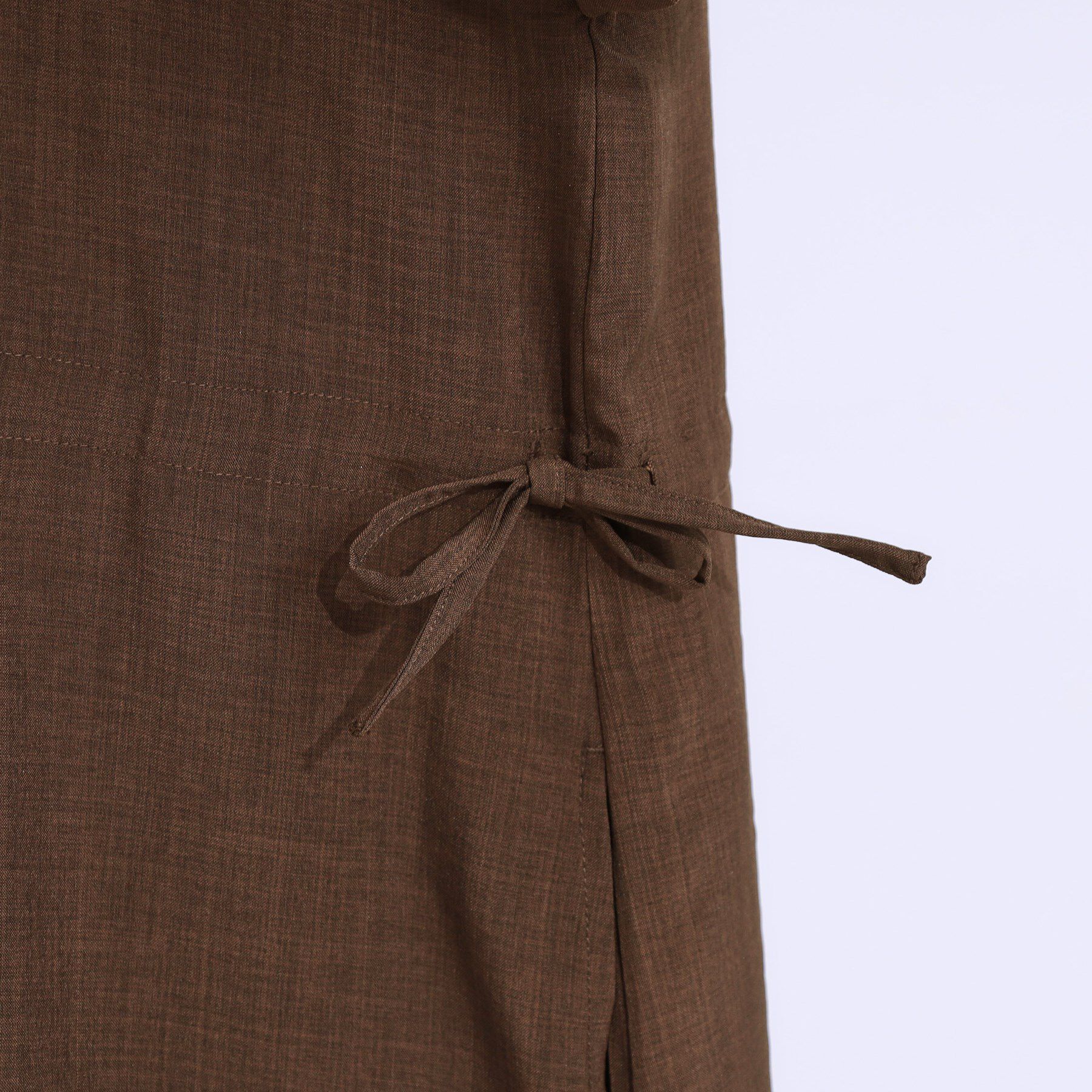 SHOO･LA･RUE「【S-LL】お顔周りすっきり 麻調スキッパーシャツワンピース」|ワンピース|