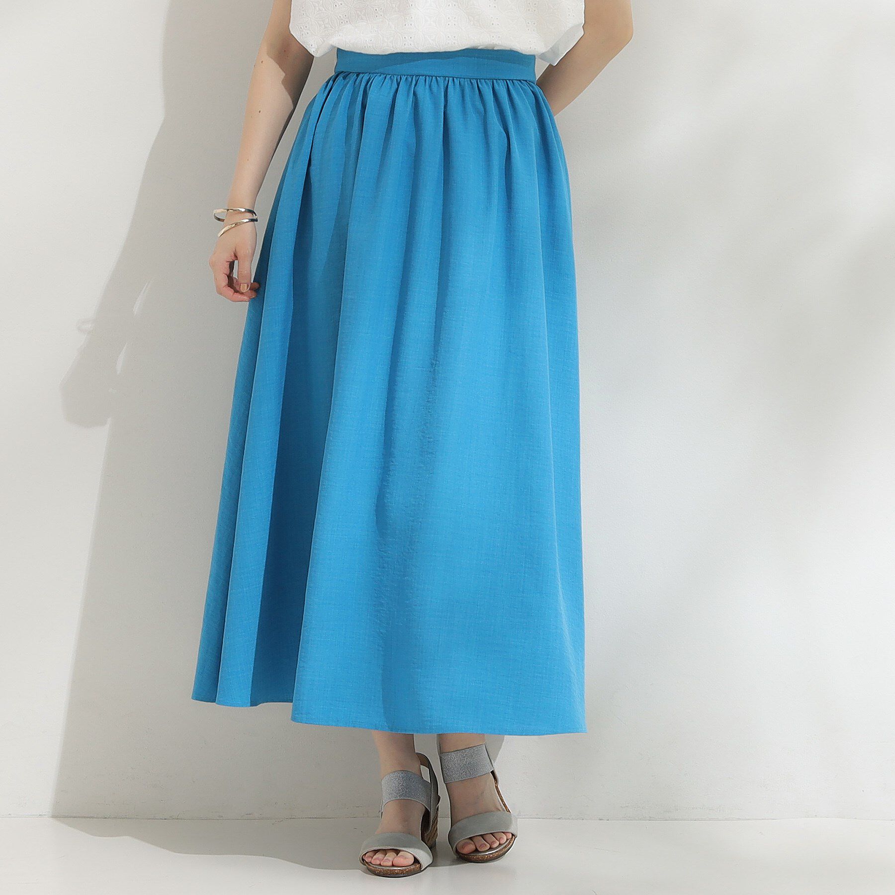 SHOO･LA･RUE「【高レビュー/着丈選べる】華やかさをプラスする アソートロングスカート」|スカート|