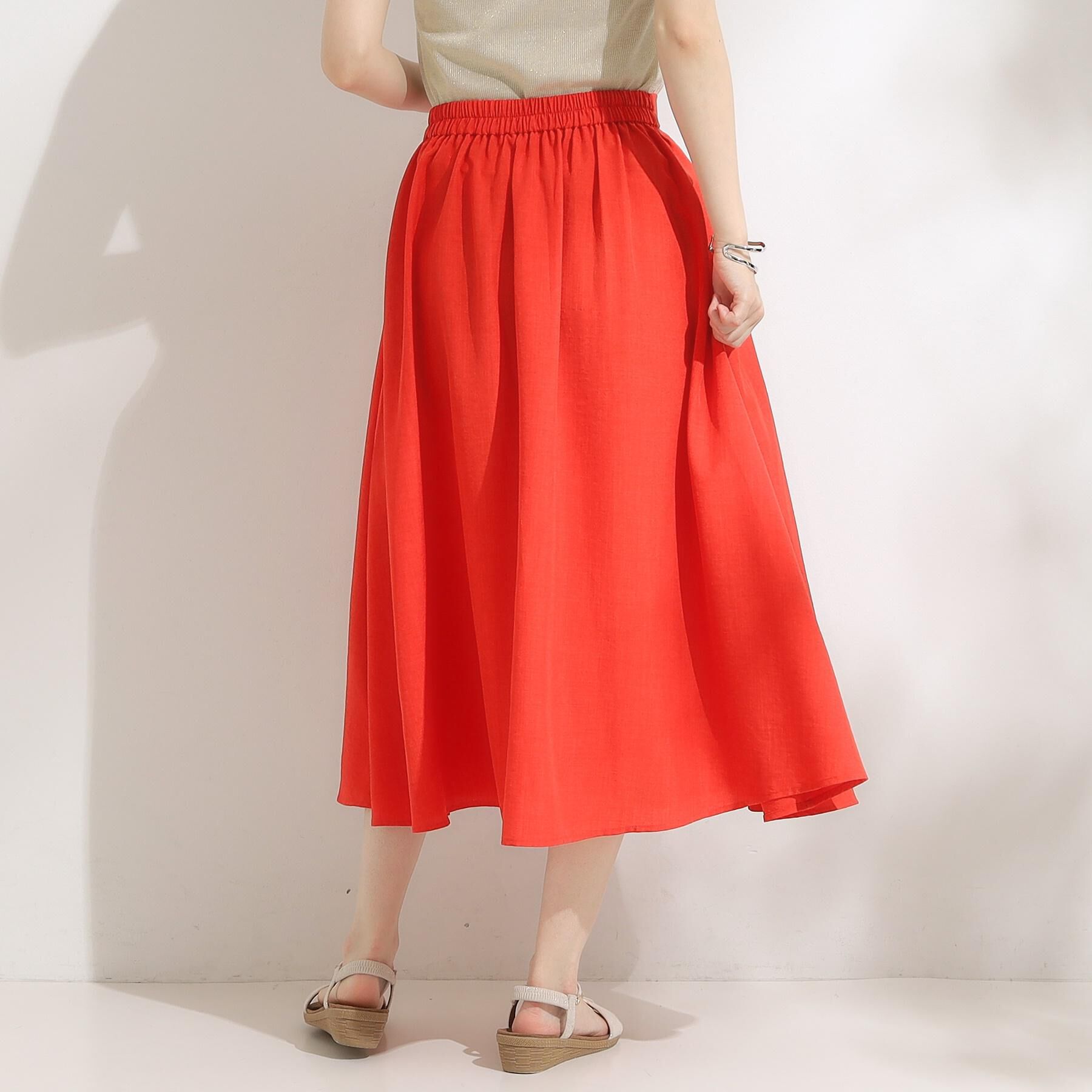 SHOO･LA･RUE「【高レビュー/着丈選べる】華やかさをプラスする アソートロングスカート」|スカート|