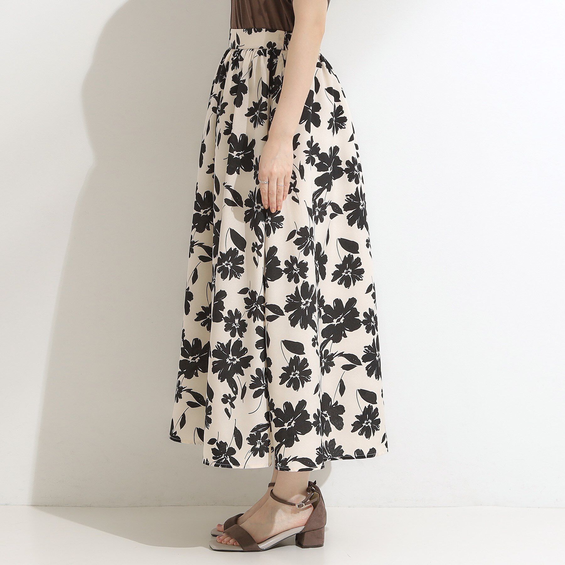 SHOO･LA･RUE「【高レビュー/着丈選べる】華やかさをプラスする アソートロングスカート」|スカート|