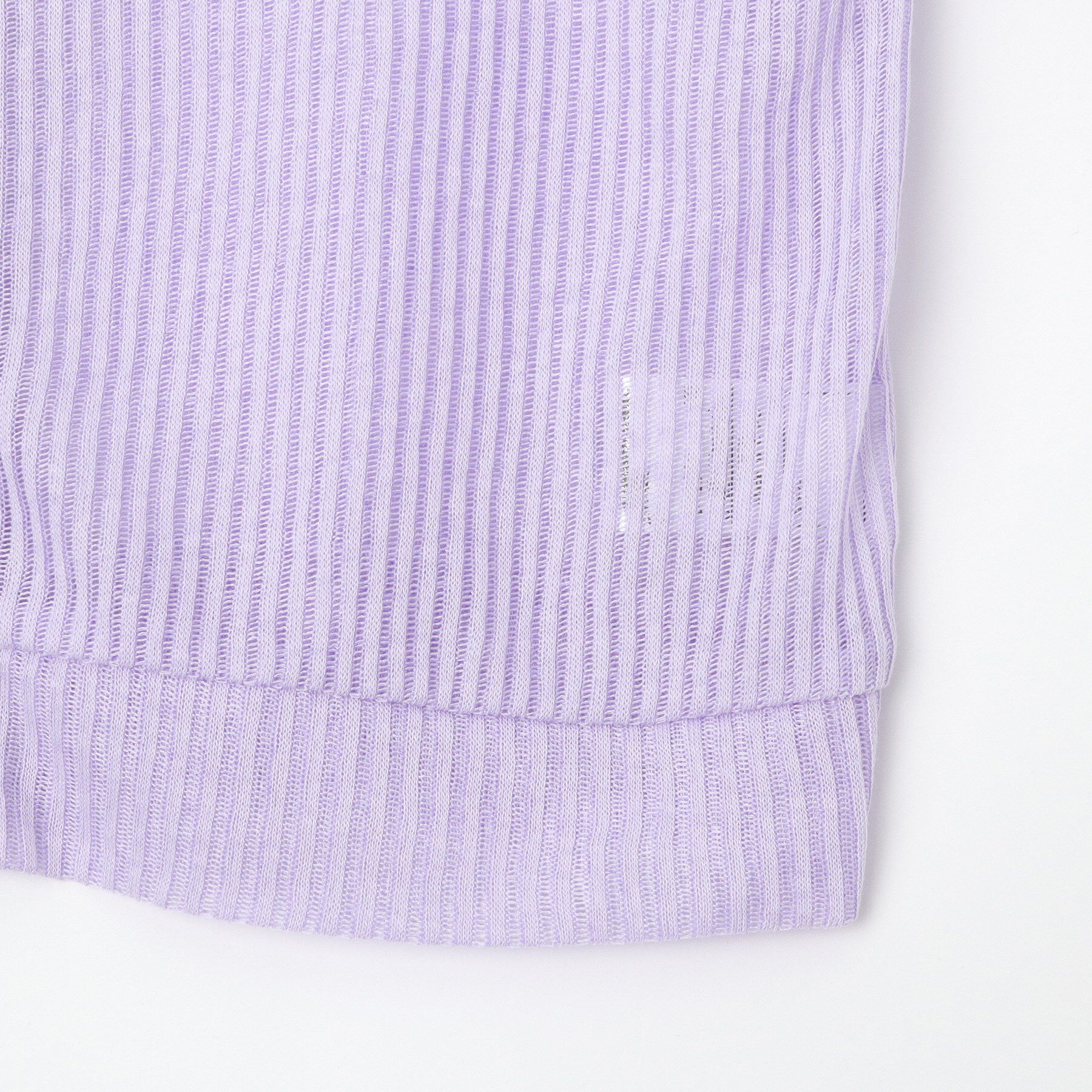 SHOO･LA･RUE「シアーリブ編みニットソーカーディガン」|カーディガン|