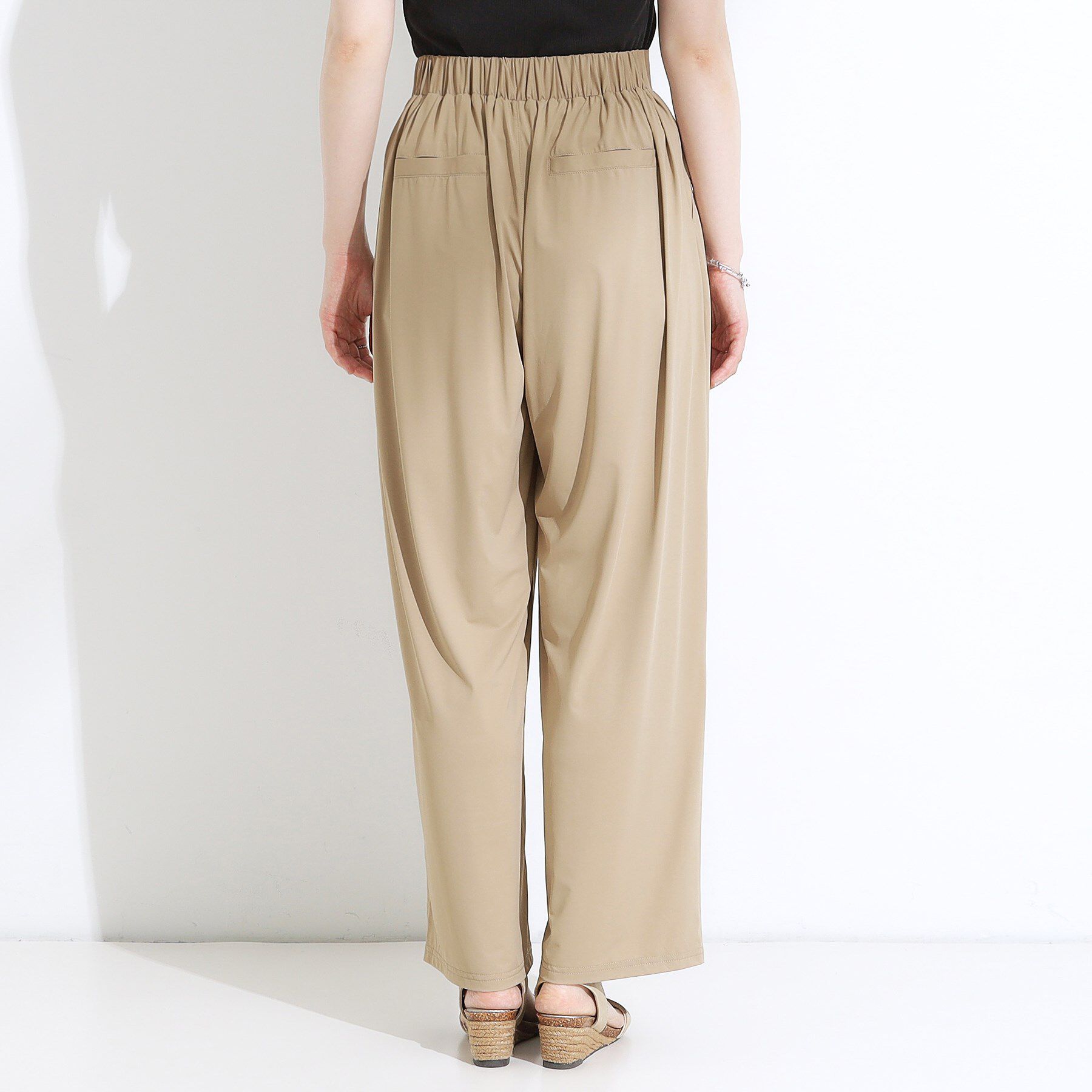 SHOO･LA･RUE「【S-LL/ひんやり/UV】リラクシーな穿き心地 エアリーワイドパンツ」|その他|