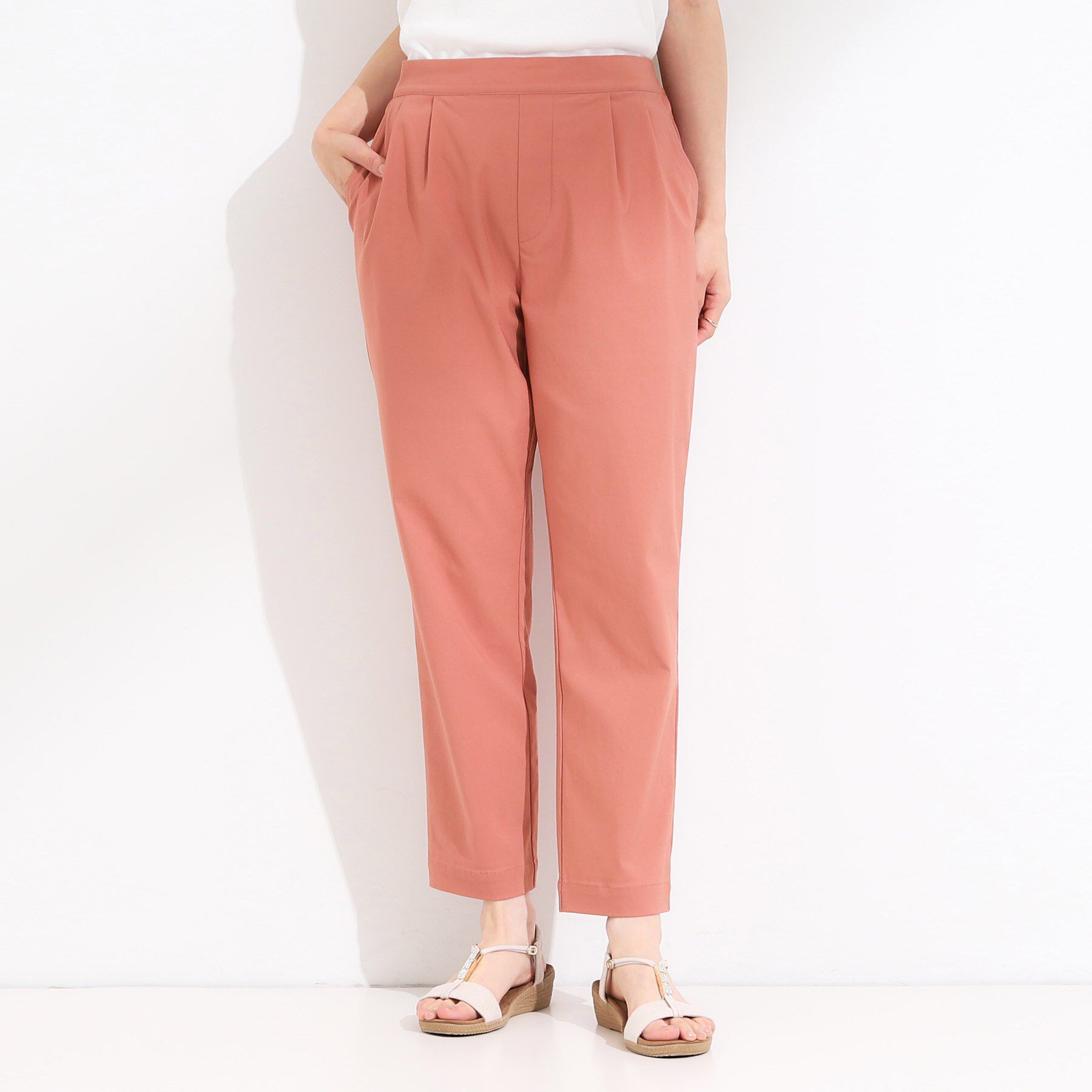 SHOO･LA･RUE「【洗える/S-LL/美脚シルエット】ハイパーストレッチ テーパードパンツ【CIRCRIC】」|その他|