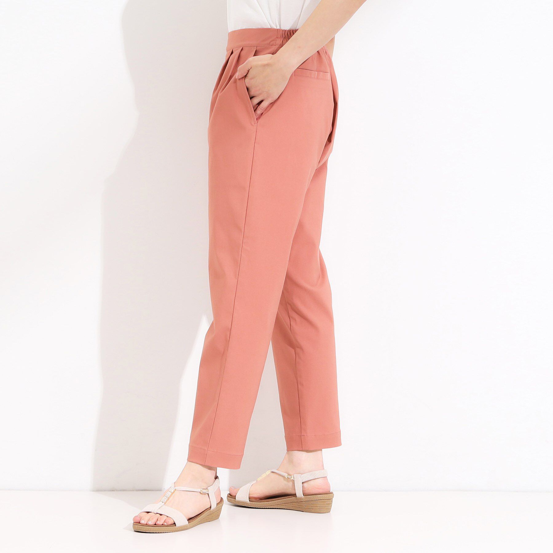 SHOO･LA･RUE「【洗える/S-LL/美脚シルエット】ハイパーストレッチ テーパードパンツ【CIRCRIC】」|その他|