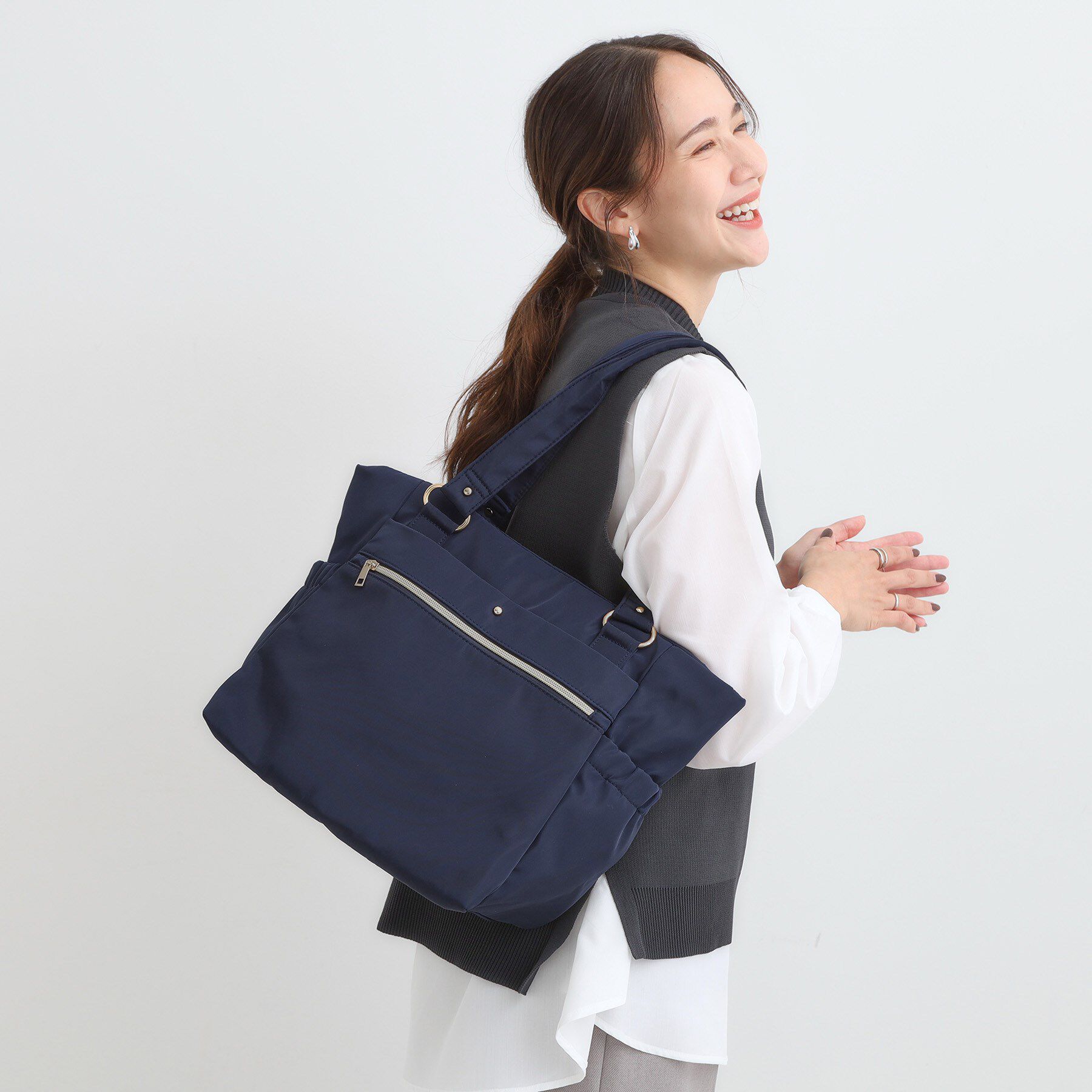 SHOO･LA･RUE「【撥水】整理整頓できちゃうトートバッグ」|トートバッグ|