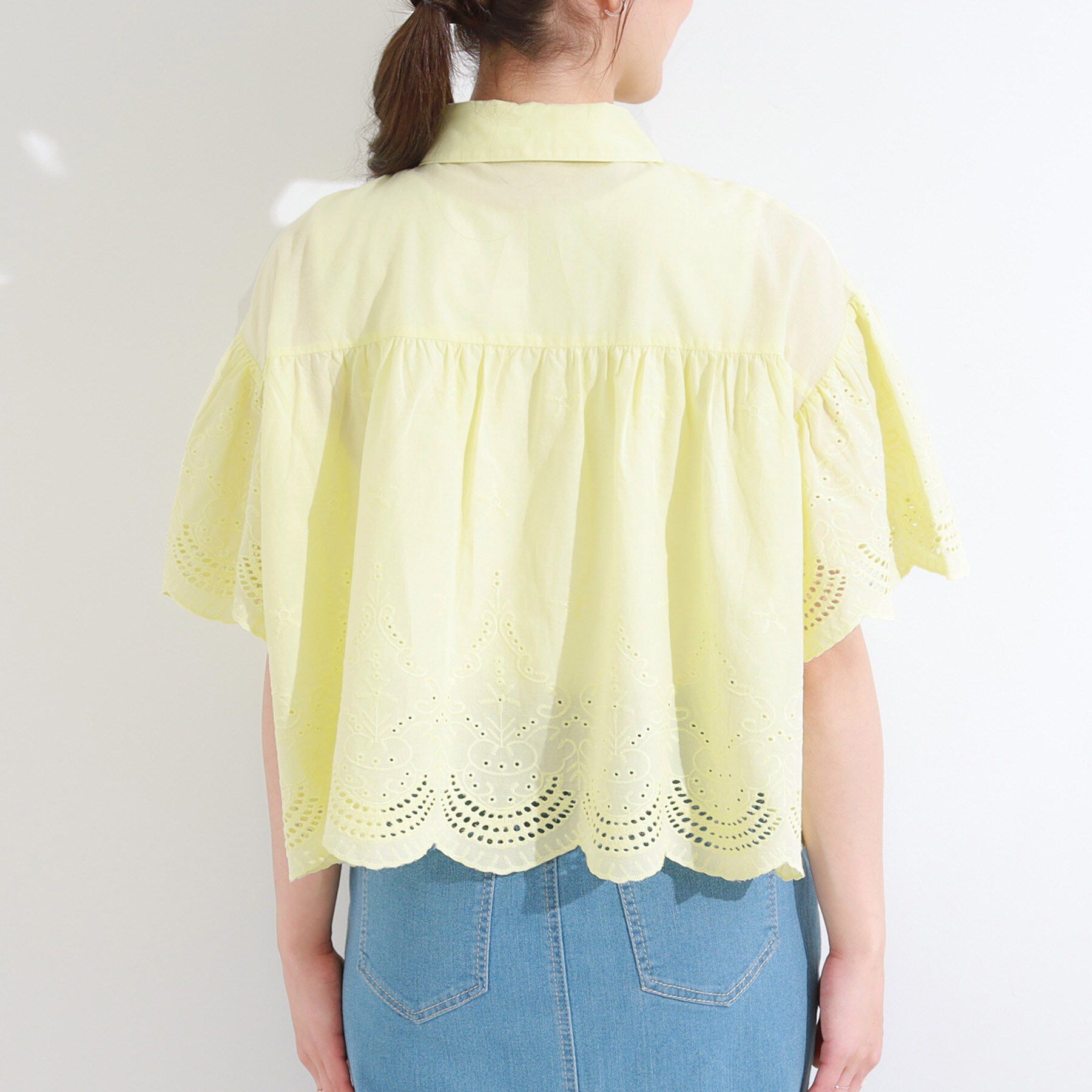 SHOO･LA･RUE「コーデの主役になる スカラップレースブラウス」|シャツ・ブラウス|