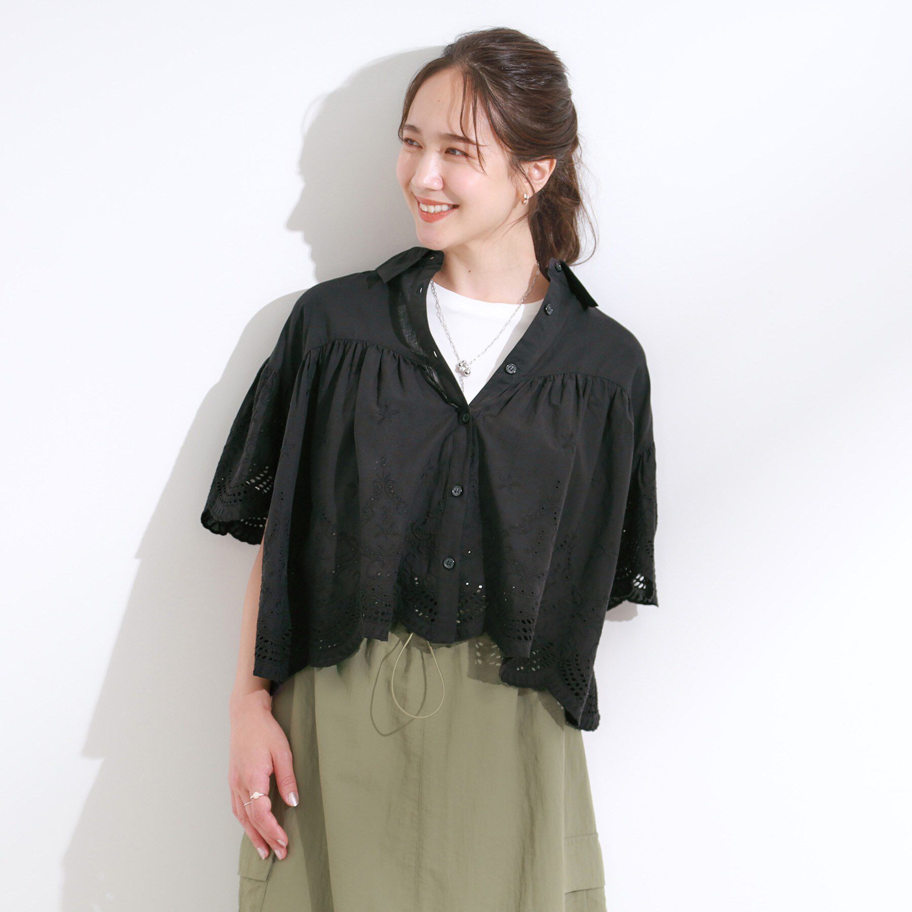 SHOO･LA･RUE「コーデの主役になる スカラップレースブラウス」|シャツ・ブラウス|