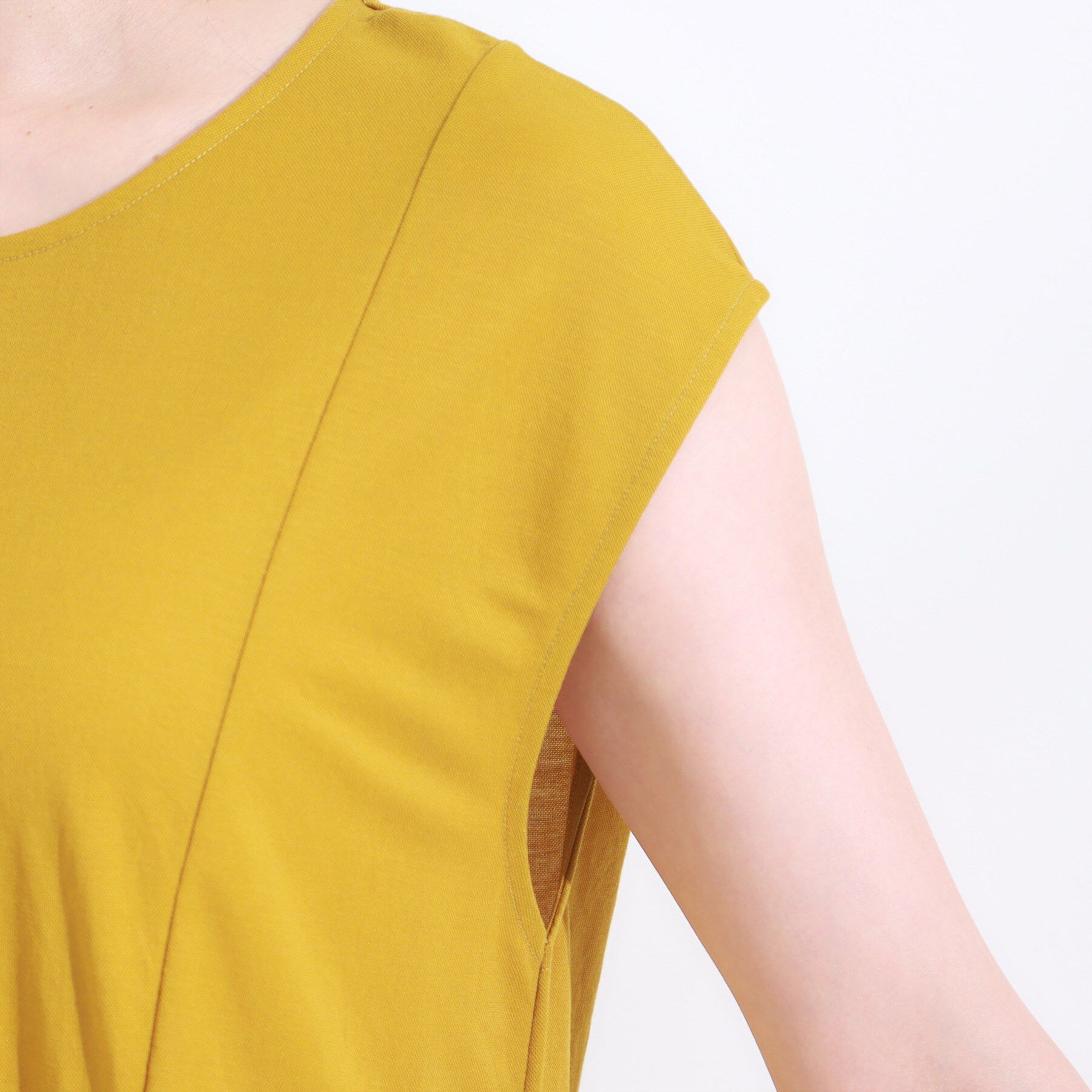 SHOO･LA･RUE「【S-LL/ひんやり】切替ラインですっきりと 1枚で着られるロングワンピース」|ワンピース|