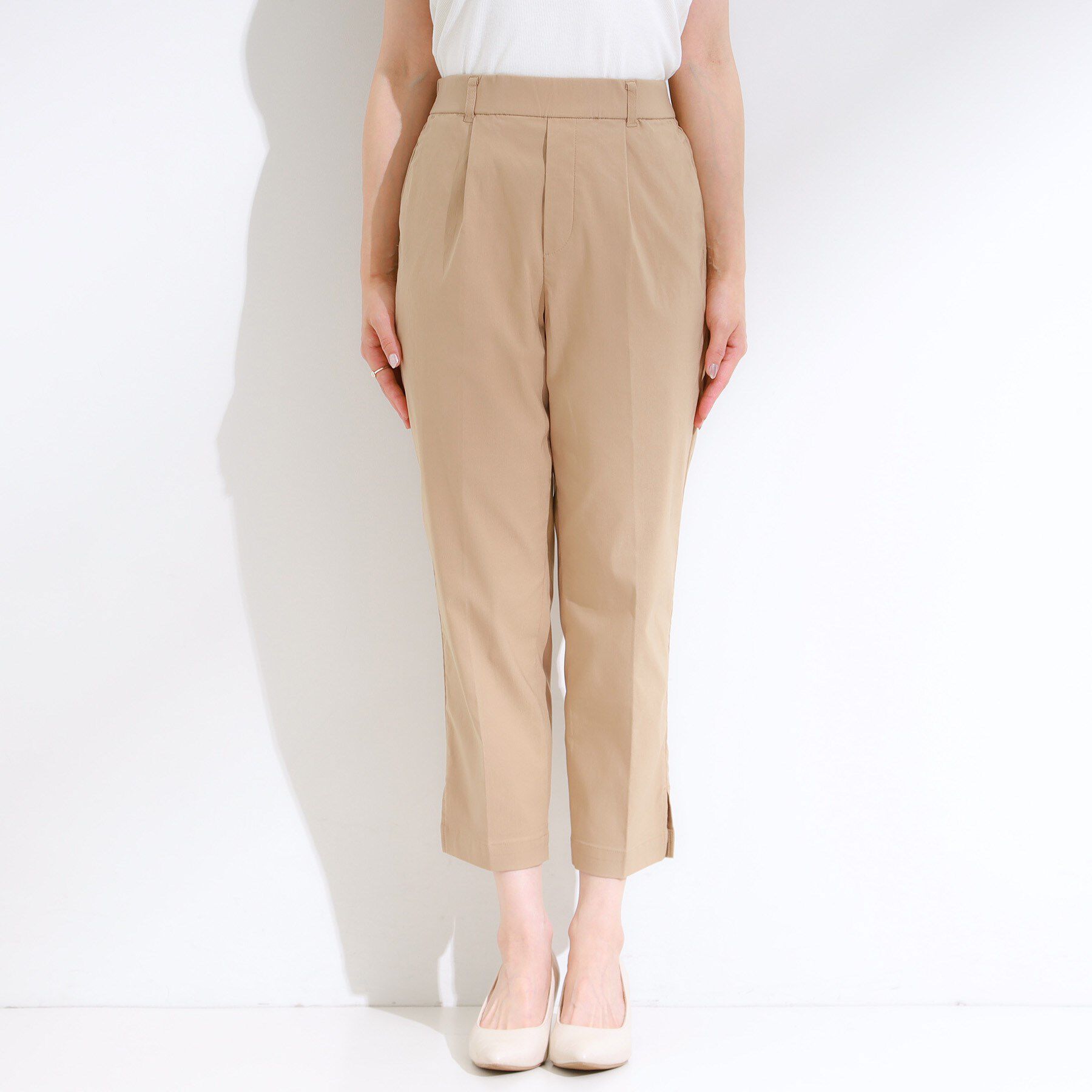 SHOO･LA･RUE「【S-LL/ひんやり】きれいめにもカジュアルにも サブリナパンツ」|その他|