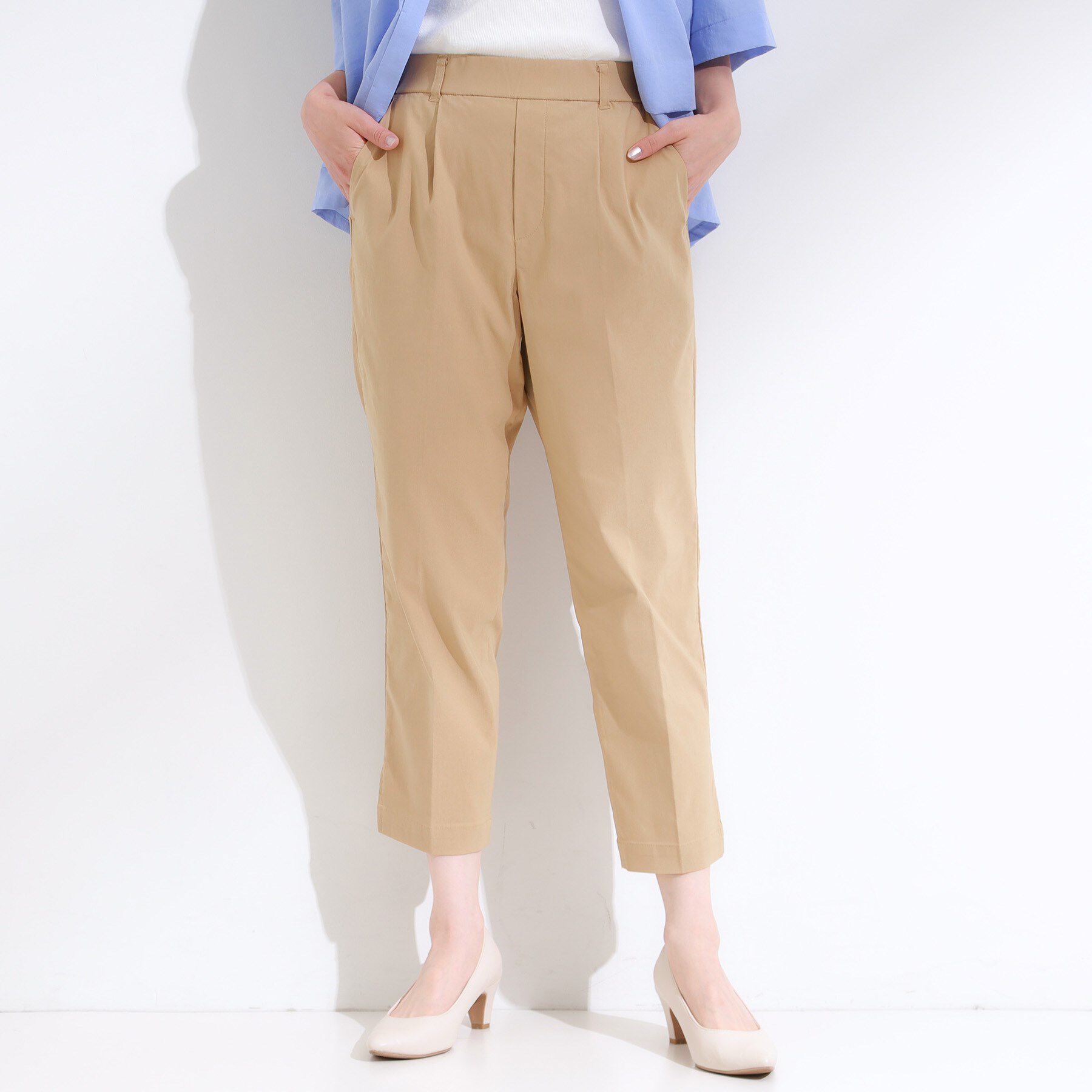 SHOO･LA･RUE「【S-LL/ひんやり】きれいめにもカジュアルにも サブリナパンツ」|その他|