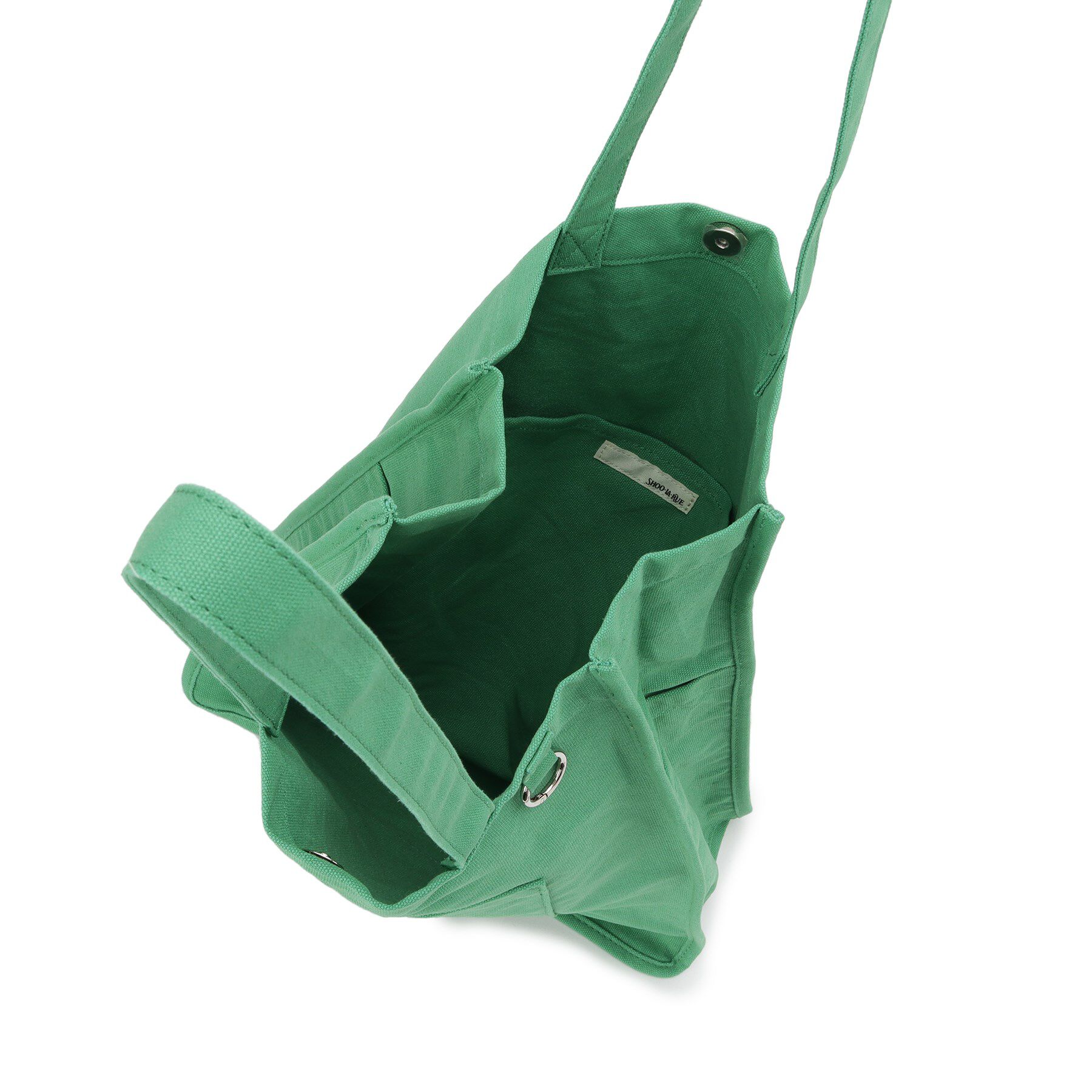 SHOO･LA･RUE「【ラッキーカラー/推し活にも】うちわも入るキャンバストートバッグ」|トートバッグ|