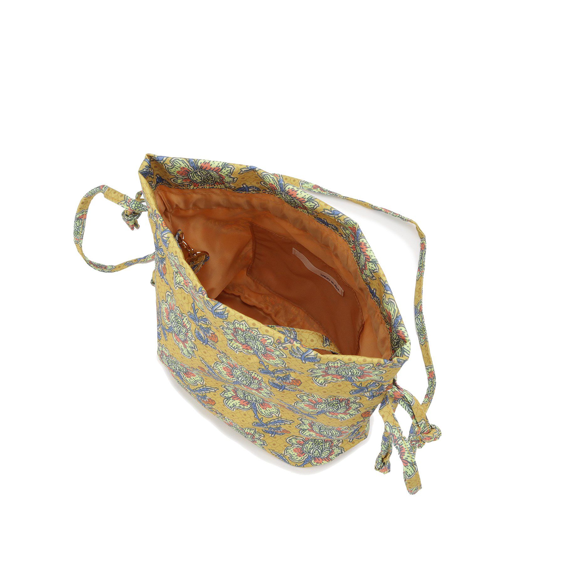 SHOO･LA･RUE「ころんとしたフォルムが魅力 ラタプリント 巾着ショルダーバッグ」|ショルダー・メッセンジャー|