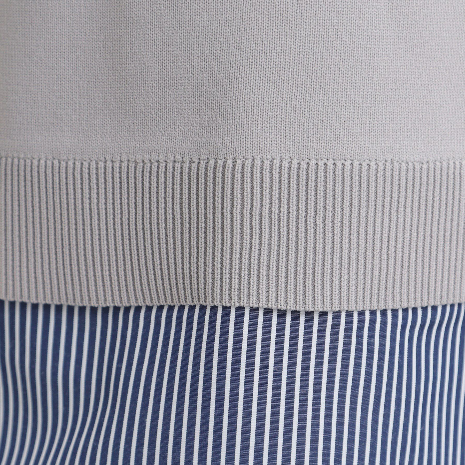 SHOO･LA･RUE「【S-LL/洗える】一枚で簡単こなれ見え スポンディッシュ 裾レイヤード風ニット【CIRCRIC】」|ニット・セーター|