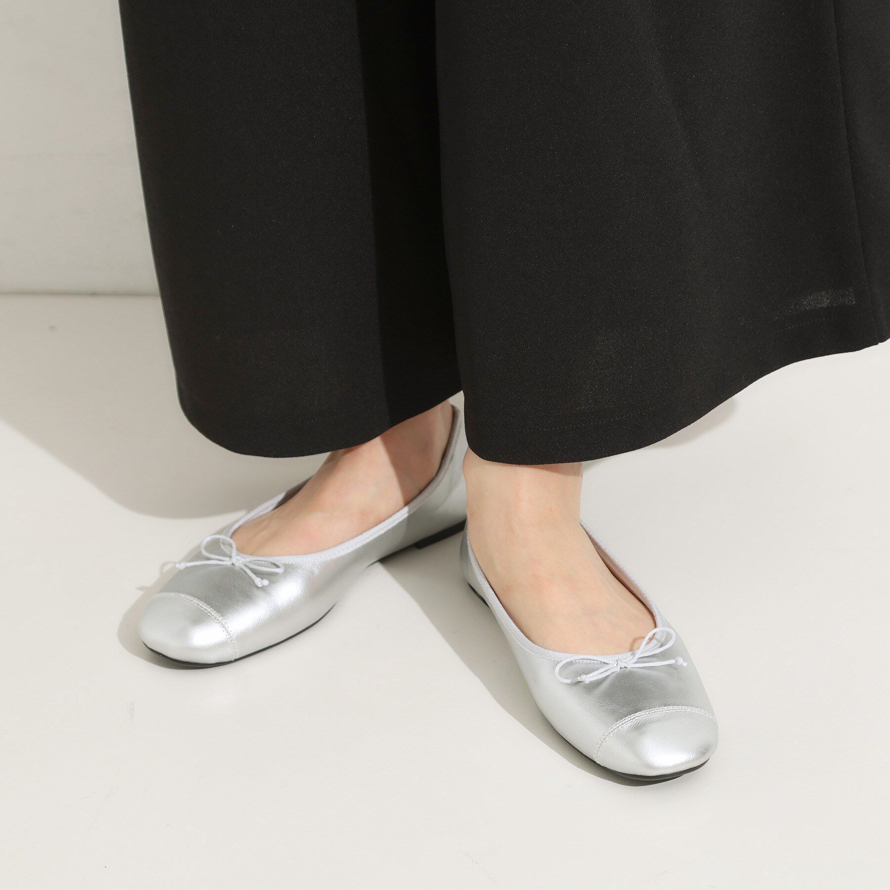 SHOO･LA･RUE「リボンスクエア バレエシューズ」|その他|