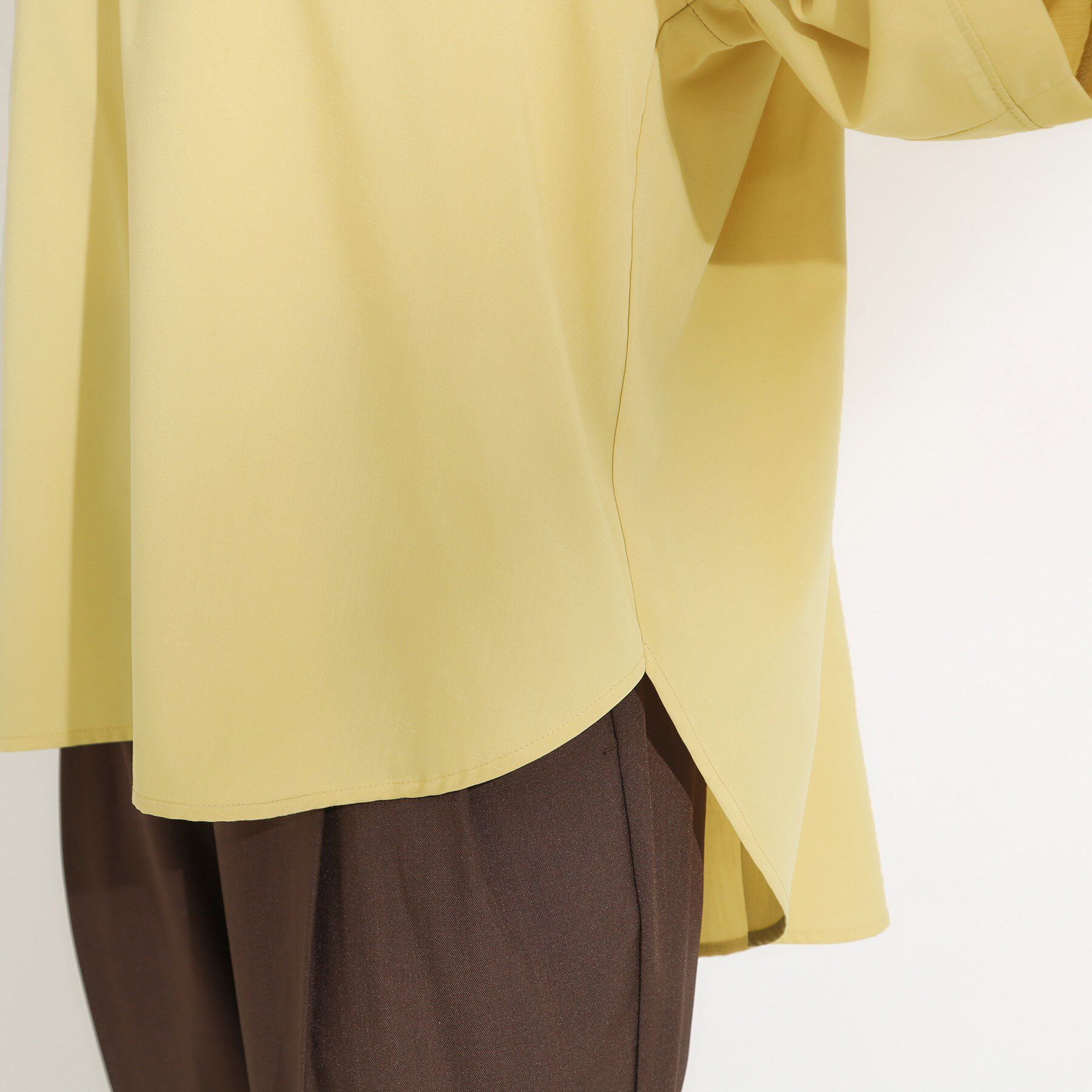 SHOO･LA･RUE「【S-LL/洗濯後しわになりにくい】バックギャザーがアクセント スッキパーブラウス」|シャツ・ブラウス|