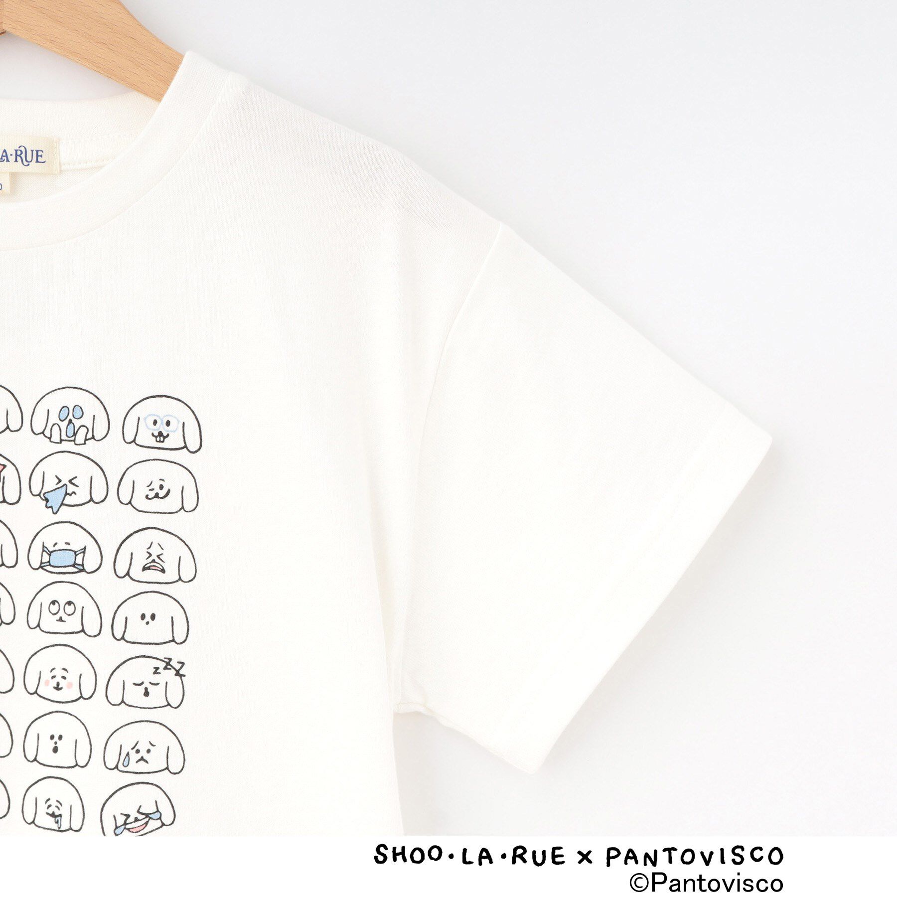 SHOO･LA･RUE「【パントビスコ／ぺろち】プリントTシャツ」|Tシャツ・カットソー|