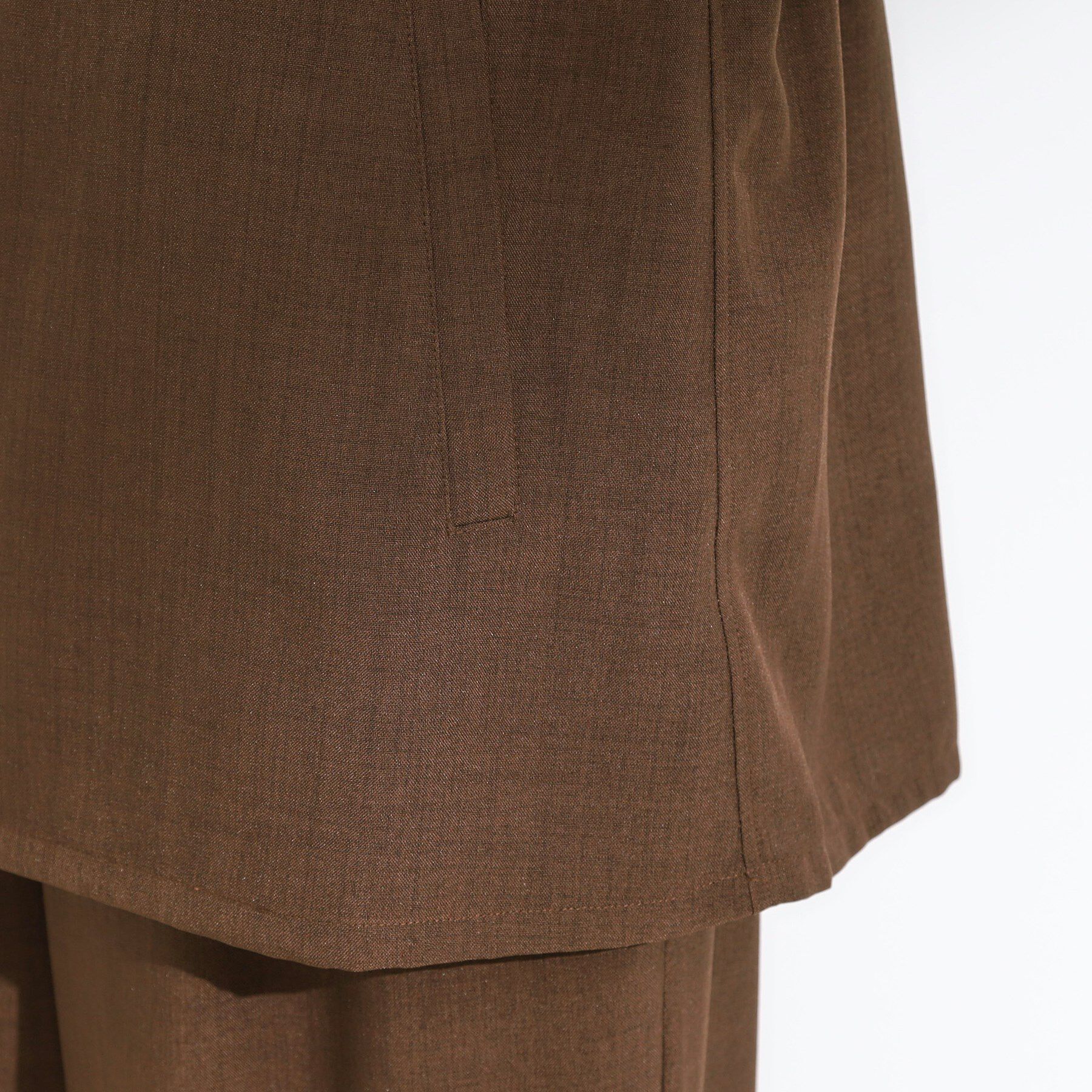 SHOO･LA･RUE「【セットアップ可】さらりと軽やかに ダブルジップ麻調ジレ」|ベスト・ジレ|