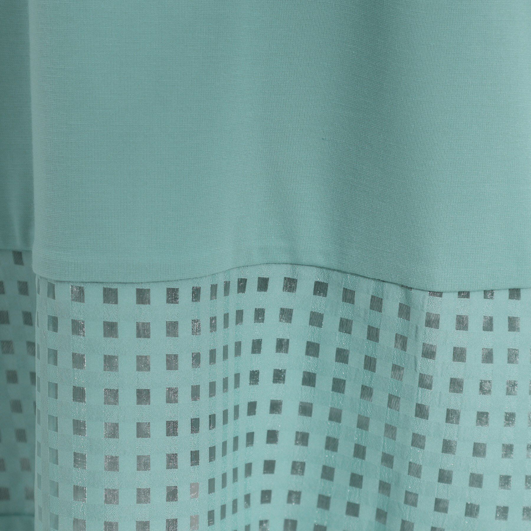 SHOO･LA･RUE「【ひんやり/S-LL/洗える】シアーチェックが涼やか 5分袖チュニック」|チュニック|