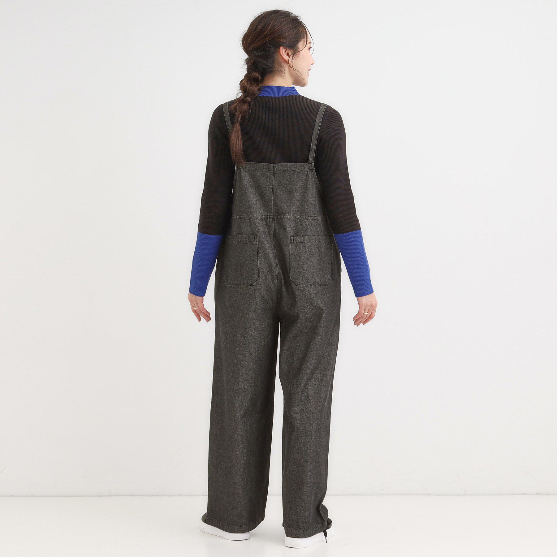 SHOO･LA･RUE「【S-LL】大人のための デニムサロペット」|オールインワン|