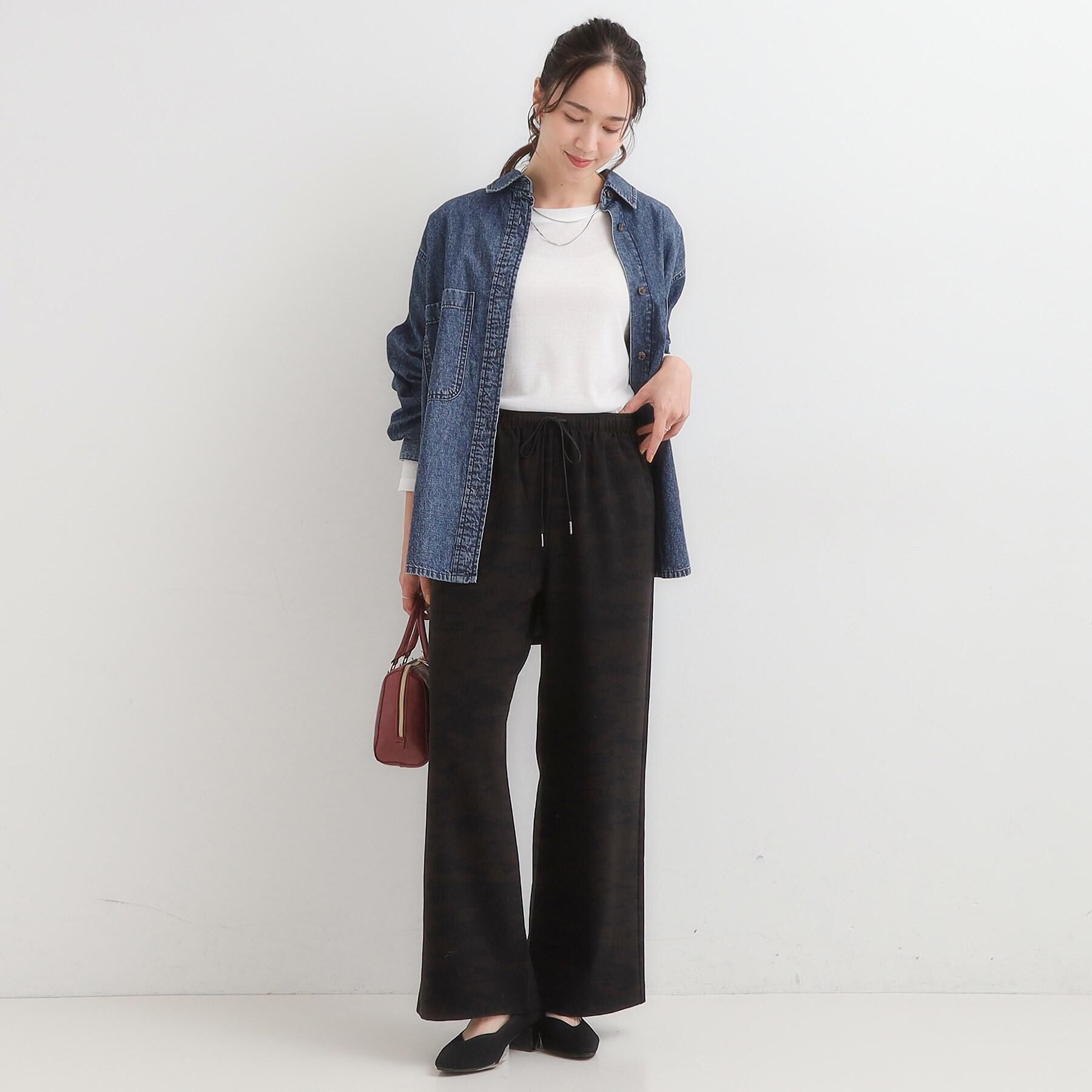 SHOO･LA･RUE「【S-LL】こなれ感をプラスする BIGポケットデニムシャツ」|シャツ・ブラウス|