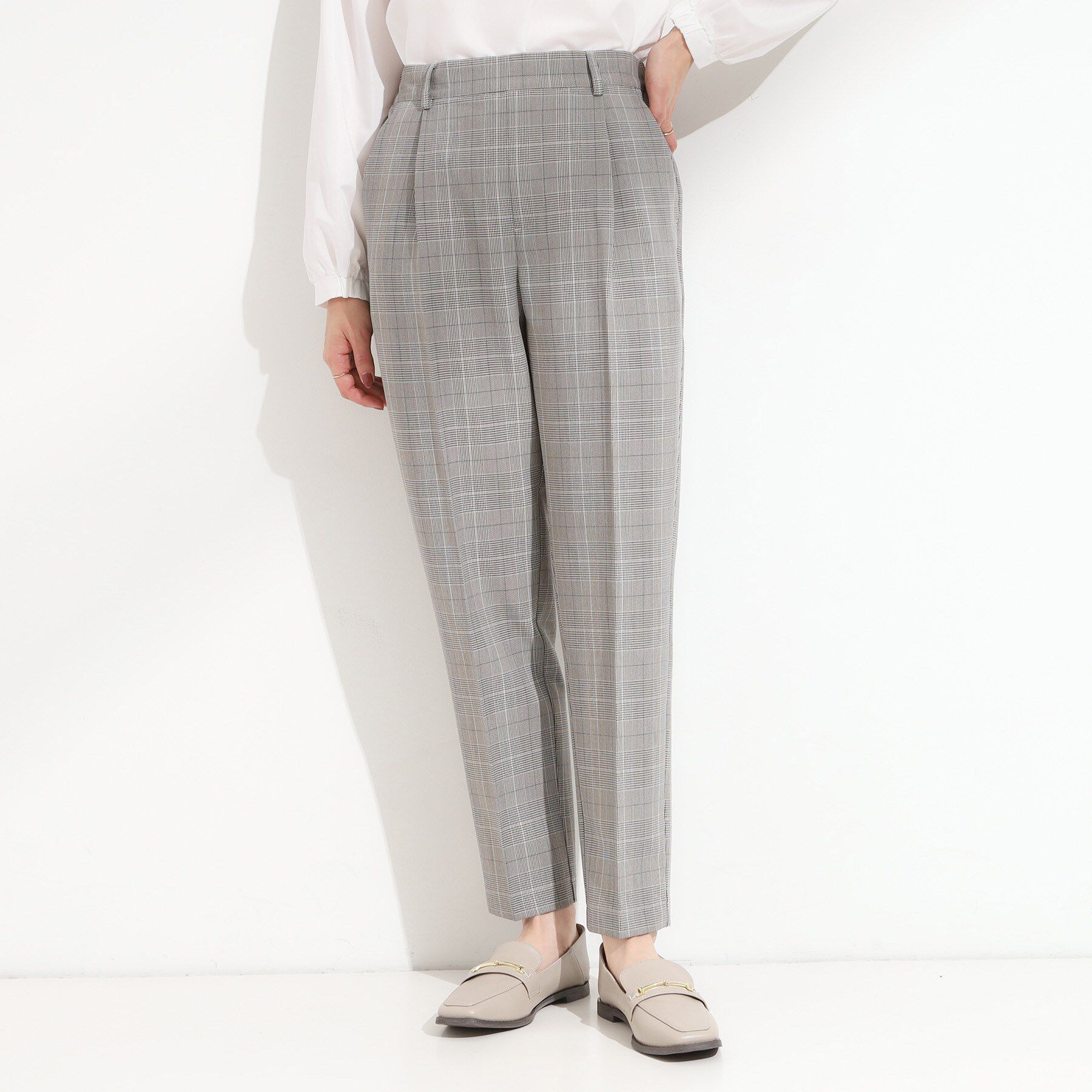 SHOO･LA･RUE「【洗える/SS-LL/美脚シルエット】すっきりきれい見え テーパードパンツ」|その他|