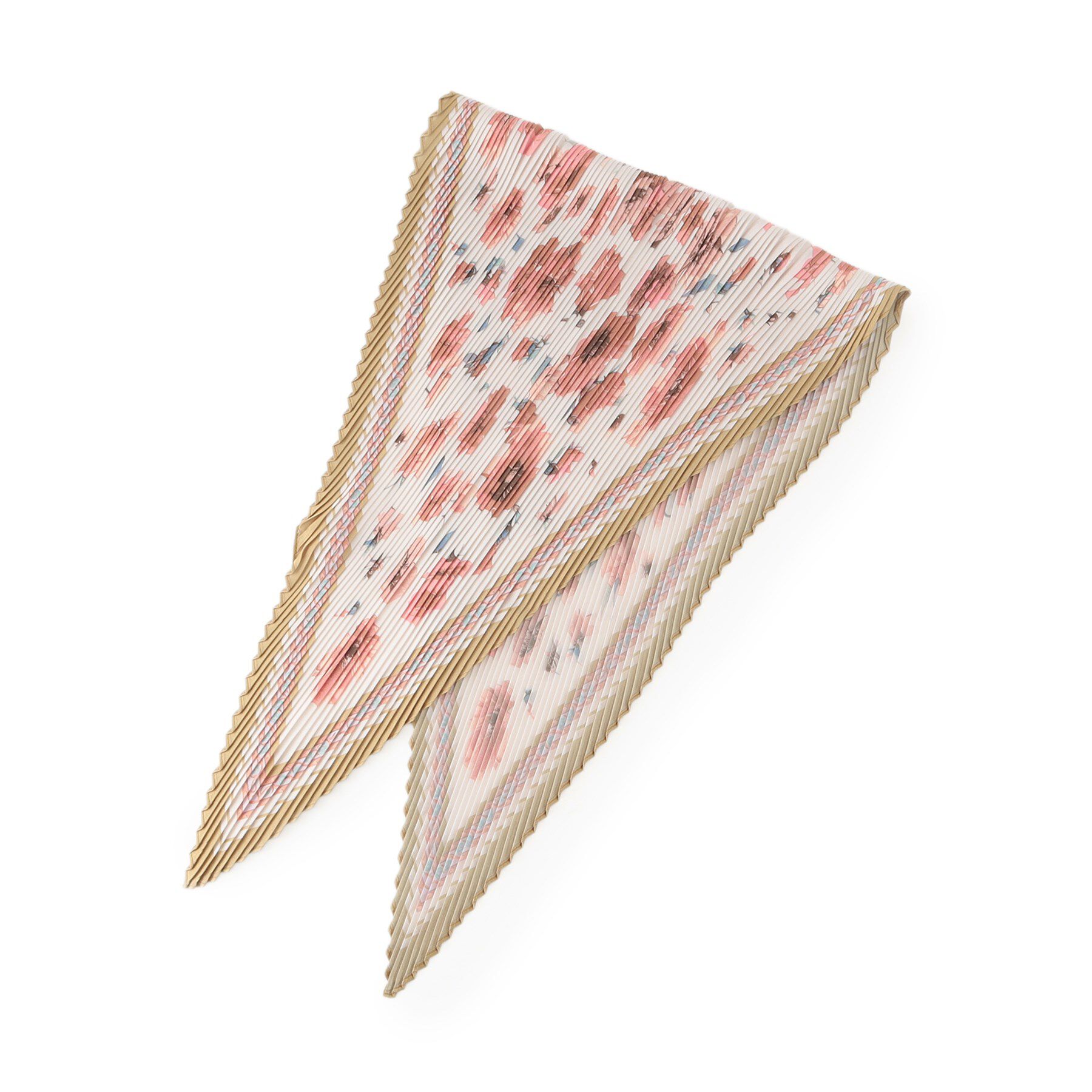 SHOO･LA･RUE「プリーツスカーフ」|バンダナ・スカーフ|マスタード(433)