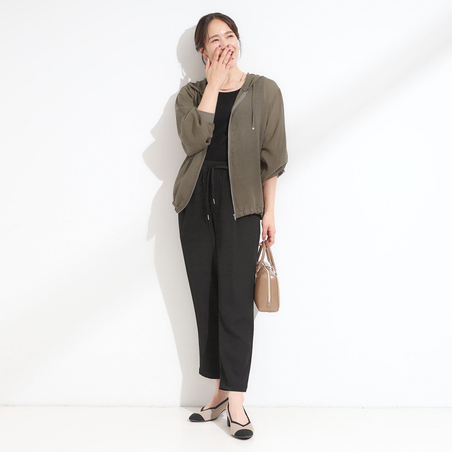 SHOO･LA･RUE「【S-LL】柔らかシアーでこなれるフーディブルゾン」|ブルゾン・スタジャン|