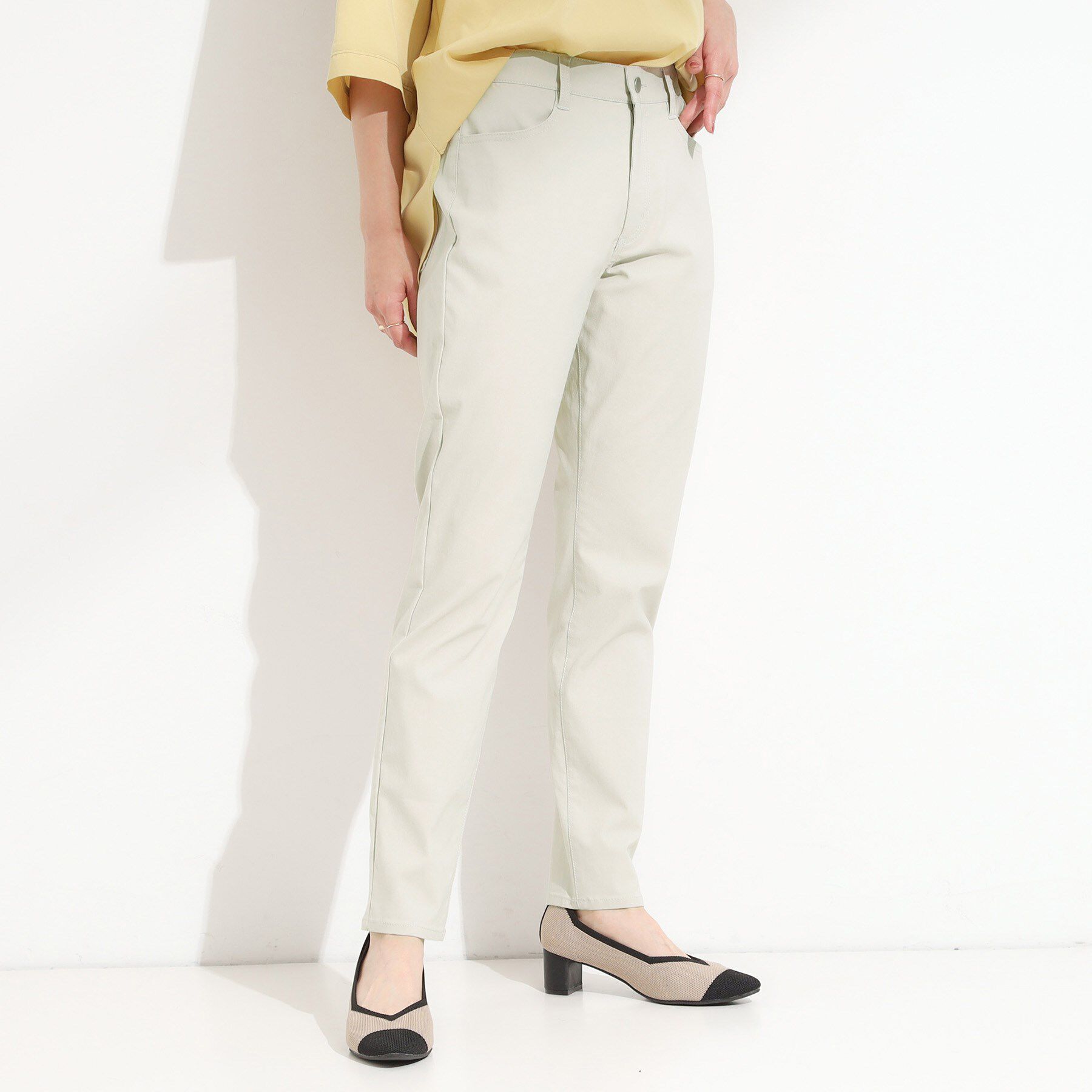 SHOO･LA･RUE「【S-LL】ぐんぐん伸びる ハイパースキニーパンツ」|その他|