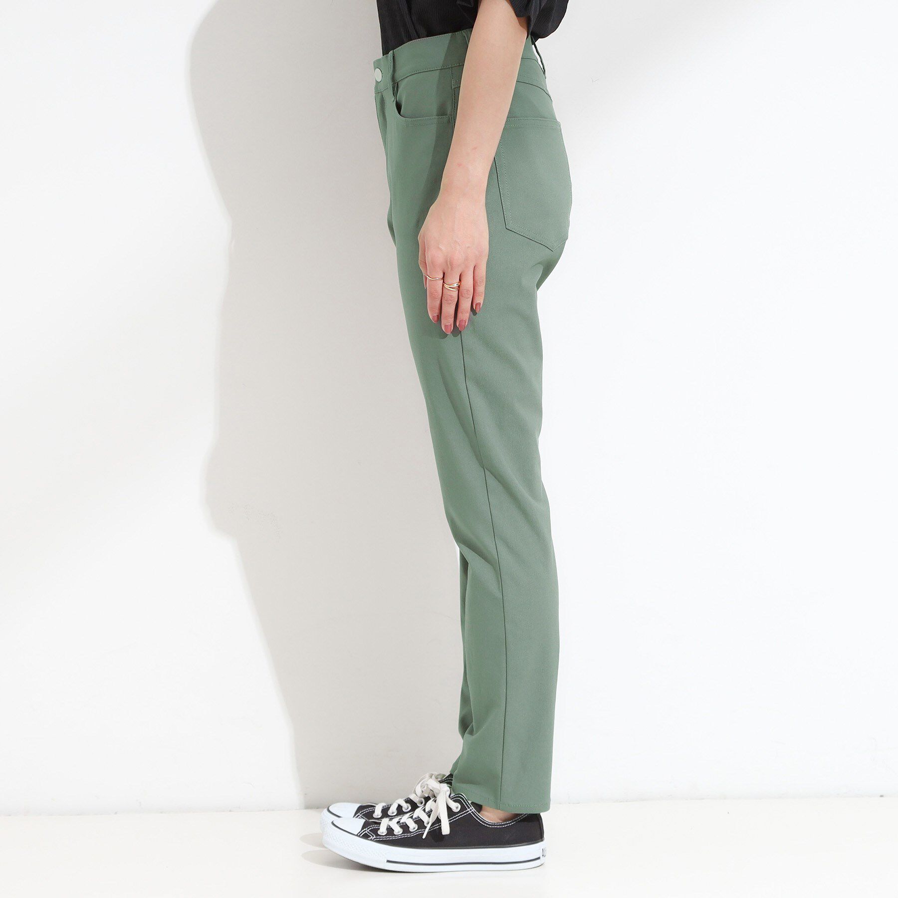 SHOO･LA･RUE「【S-LL】ぐんぐん伸びる ハイパースキニーパンツ」|その他|