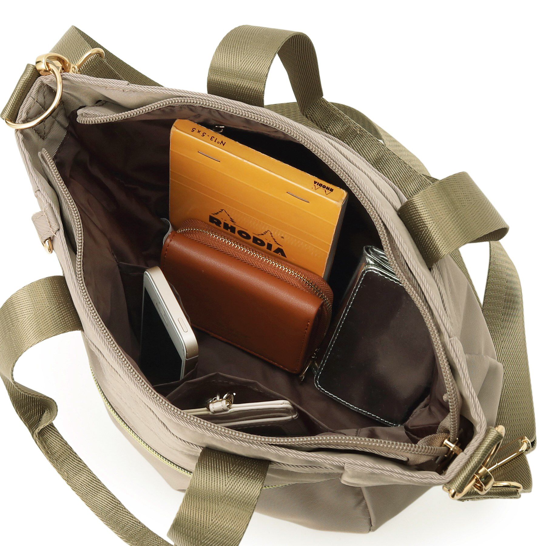 SHOO･LA･RUE「【撥水】フロントファスナーポケットトートバッグ【2WAY】」|トートバッグ|