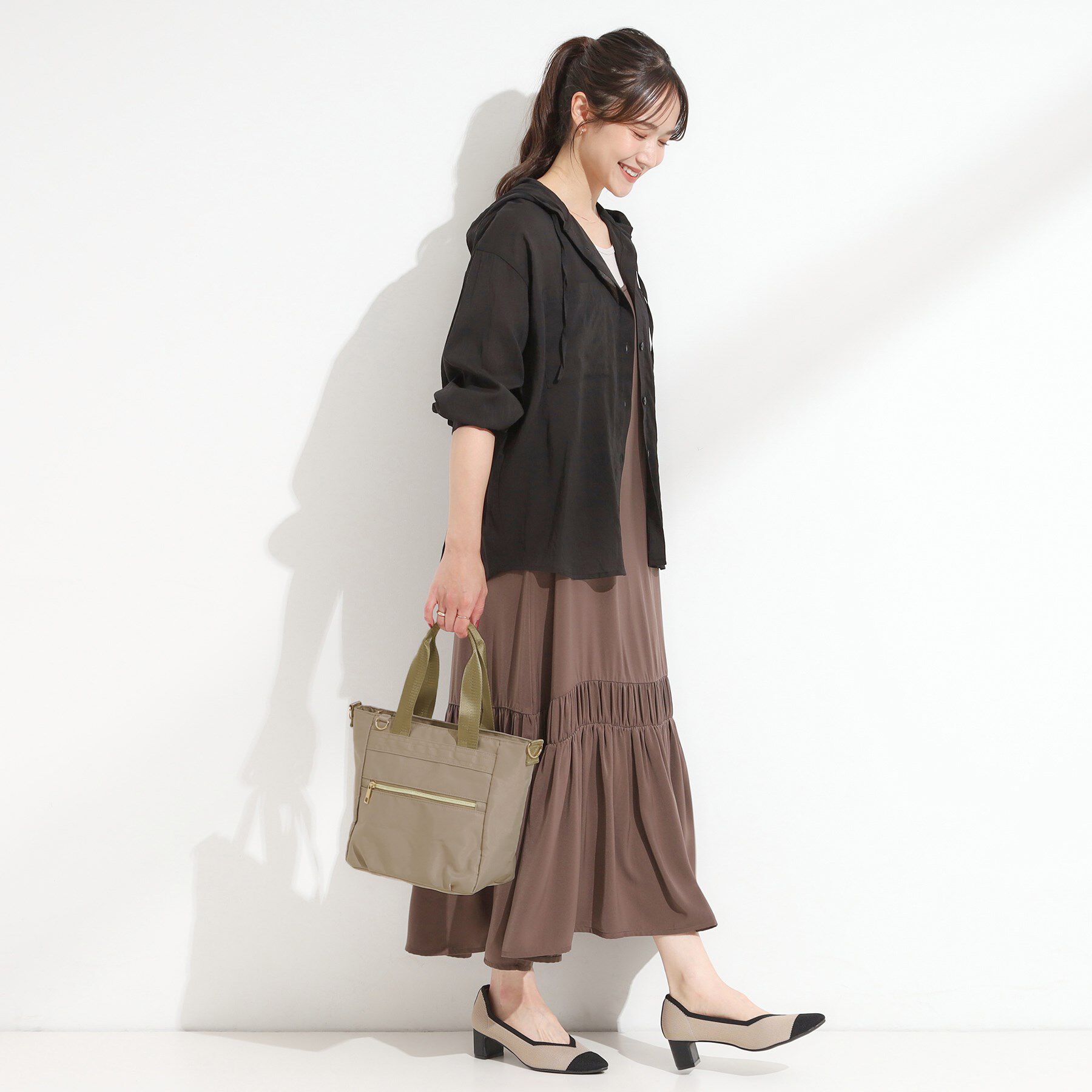 SHOO･LA･RUE「【撥水】フロントファスナーポケットトートバッグ【2WAY】」|トートバッグ|