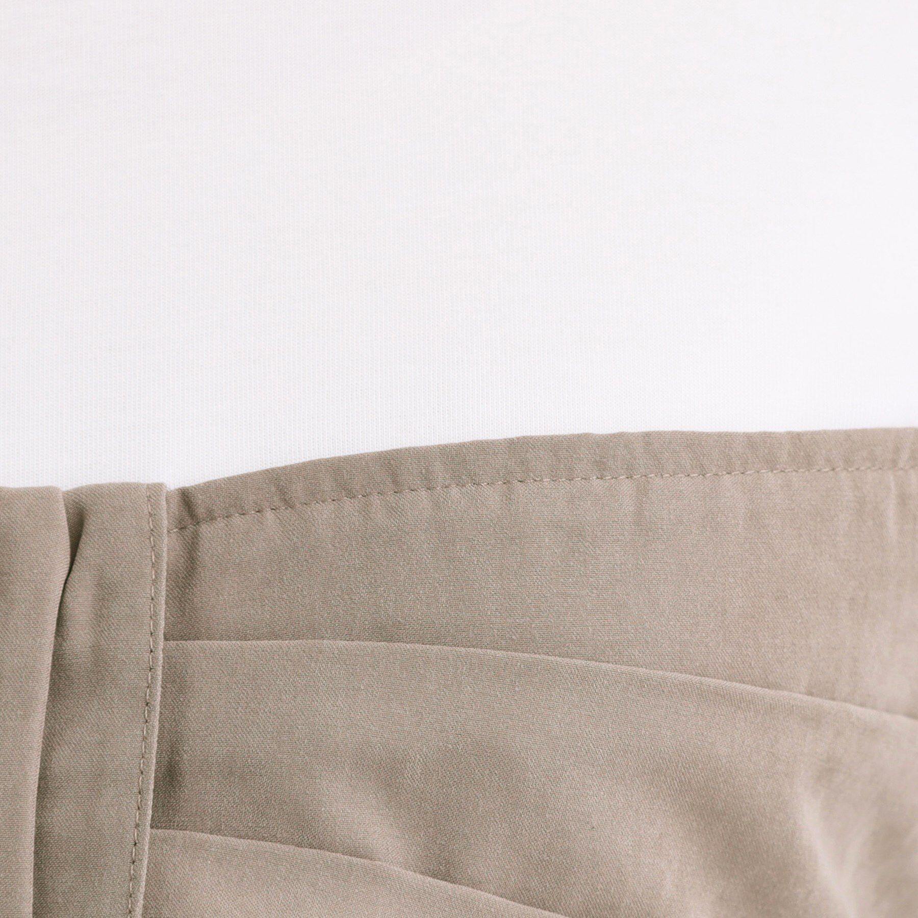 SHOO･LA･RUE「【S-LL】気になるウエストもさり気なくカバー リボン風ドッキングトップス」|Tシャツ・カットソー|