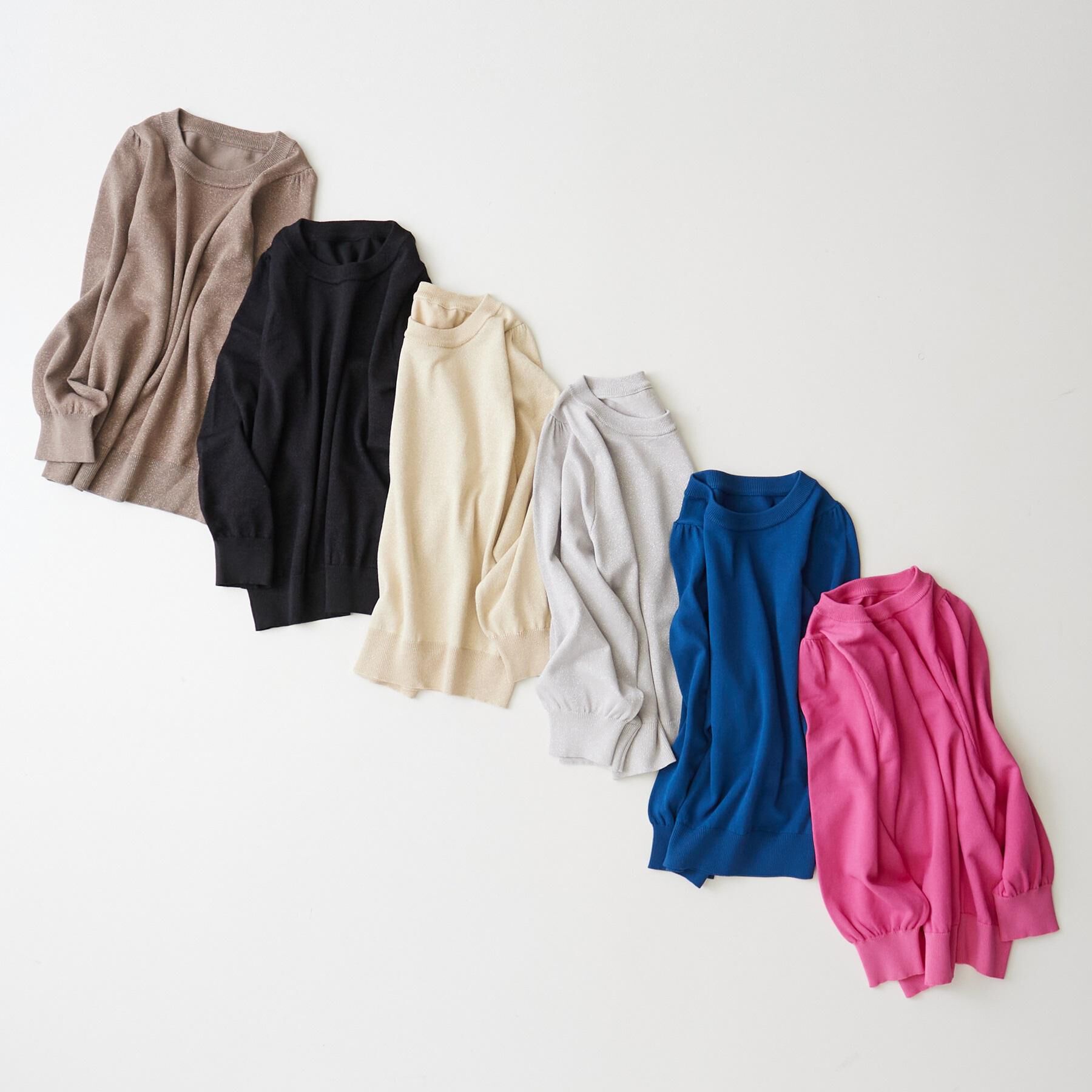 SHOO･LA･RUE「【洗濯機可/S-LL/アンサンブル可】8分袖で手元を華奢に魅せる さらっとタッチニット」|ニット・セーター|