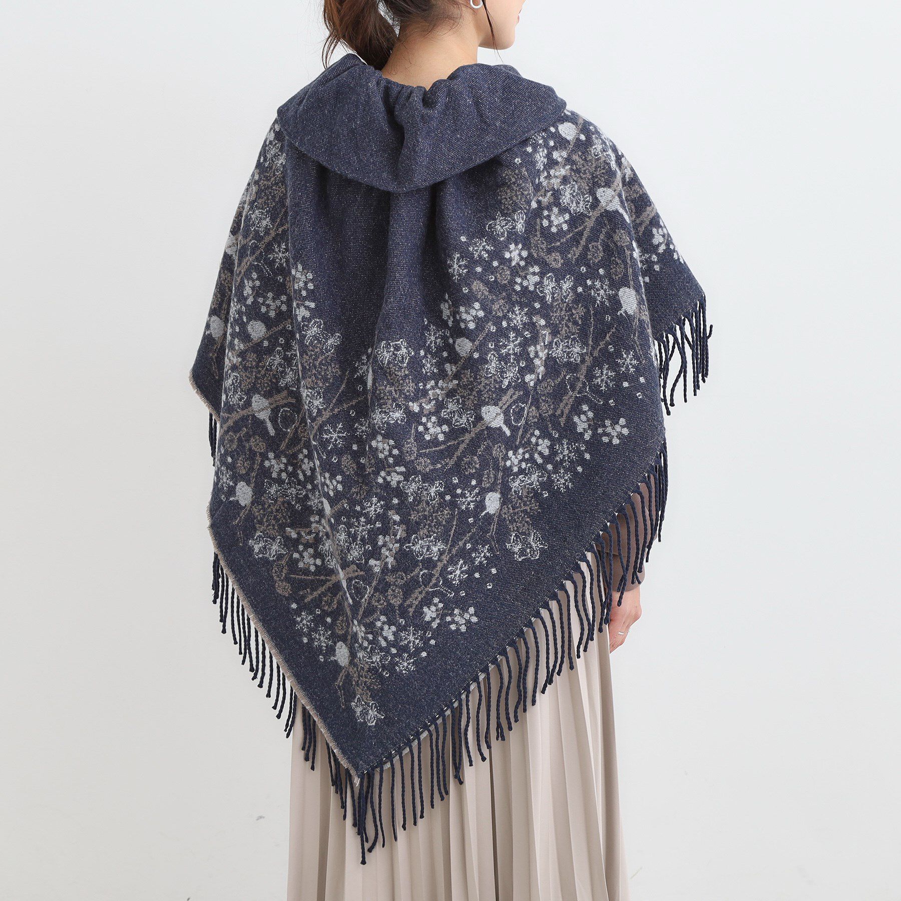 SHOO･LA･RUE「【リバーシブル】心もほっこり アニマル柄ポンチョ」|ポンチョ・ケープ|