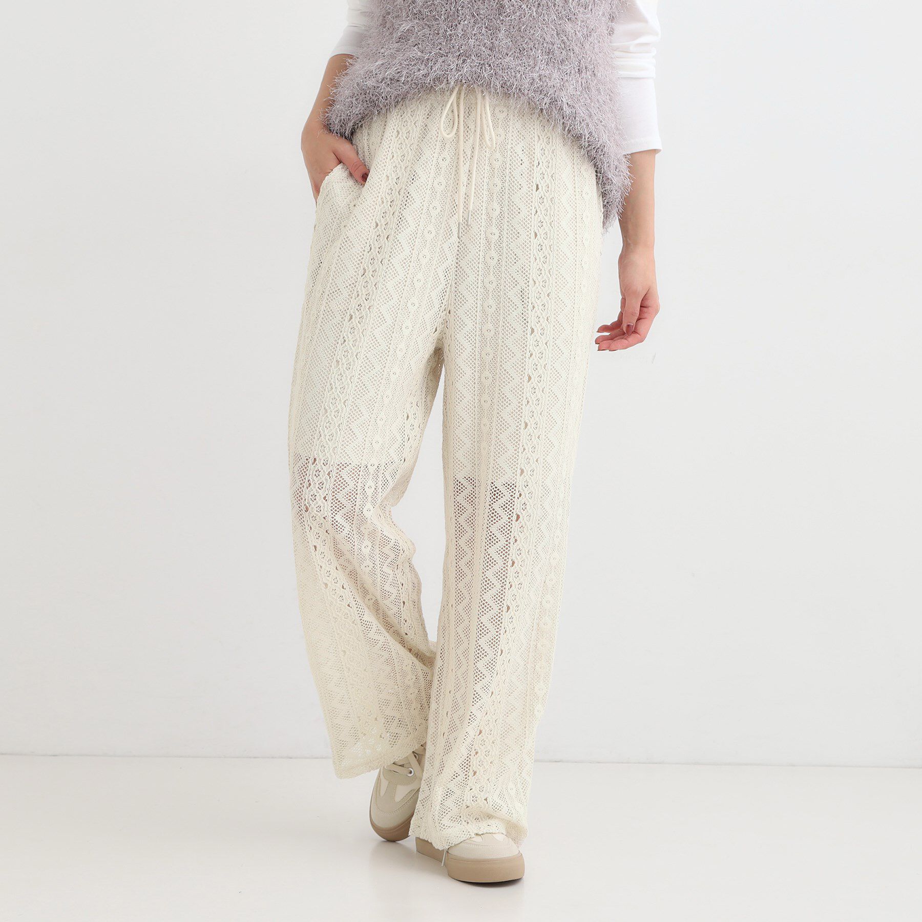 SHOO･LA･RUE「【セットアップ可】クラフトレースイージーパンツ」|その他|