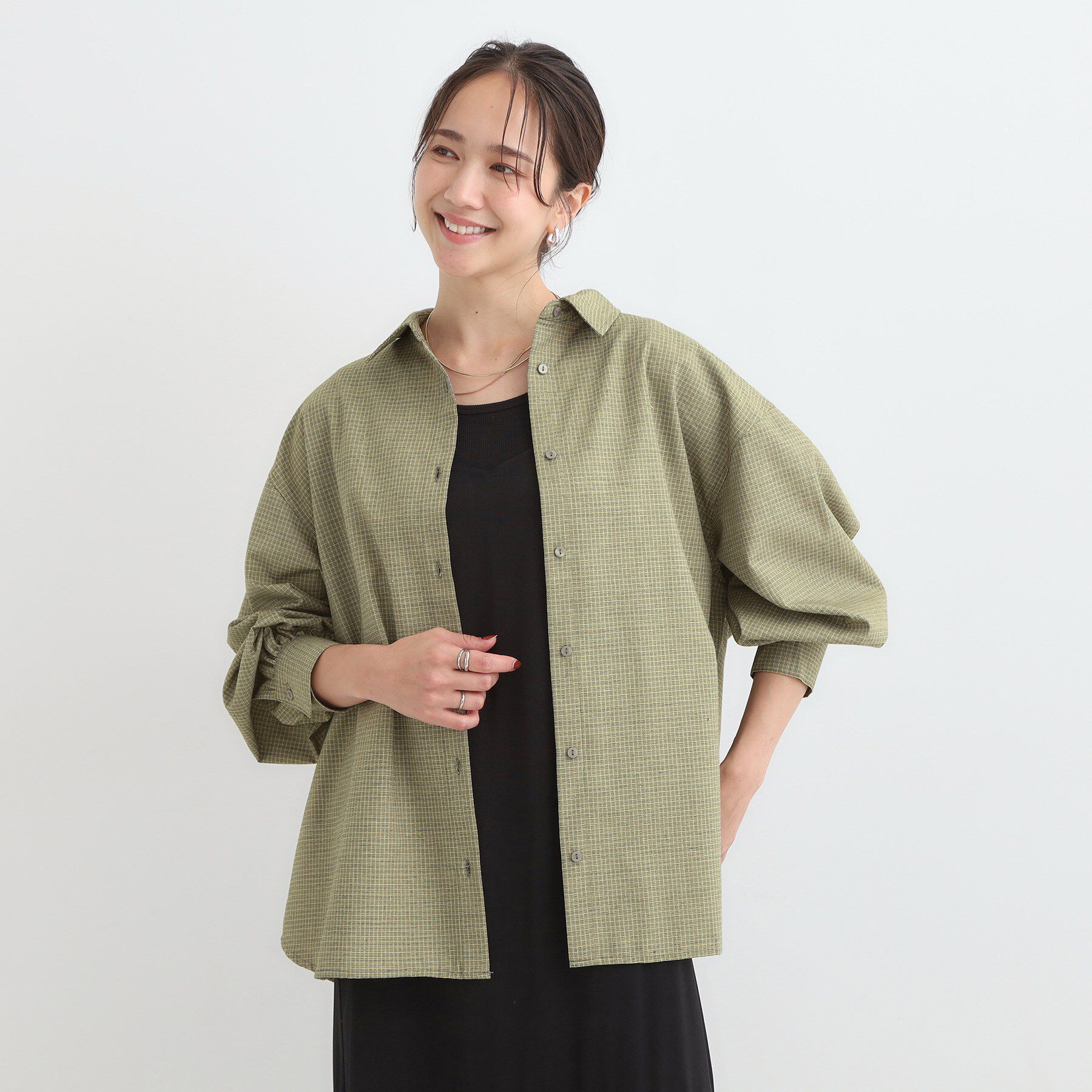 SHOO･LA･RUE「【着丈選べる】オーバーサイズのチェックシャツ」|シャツ・ブラウス|