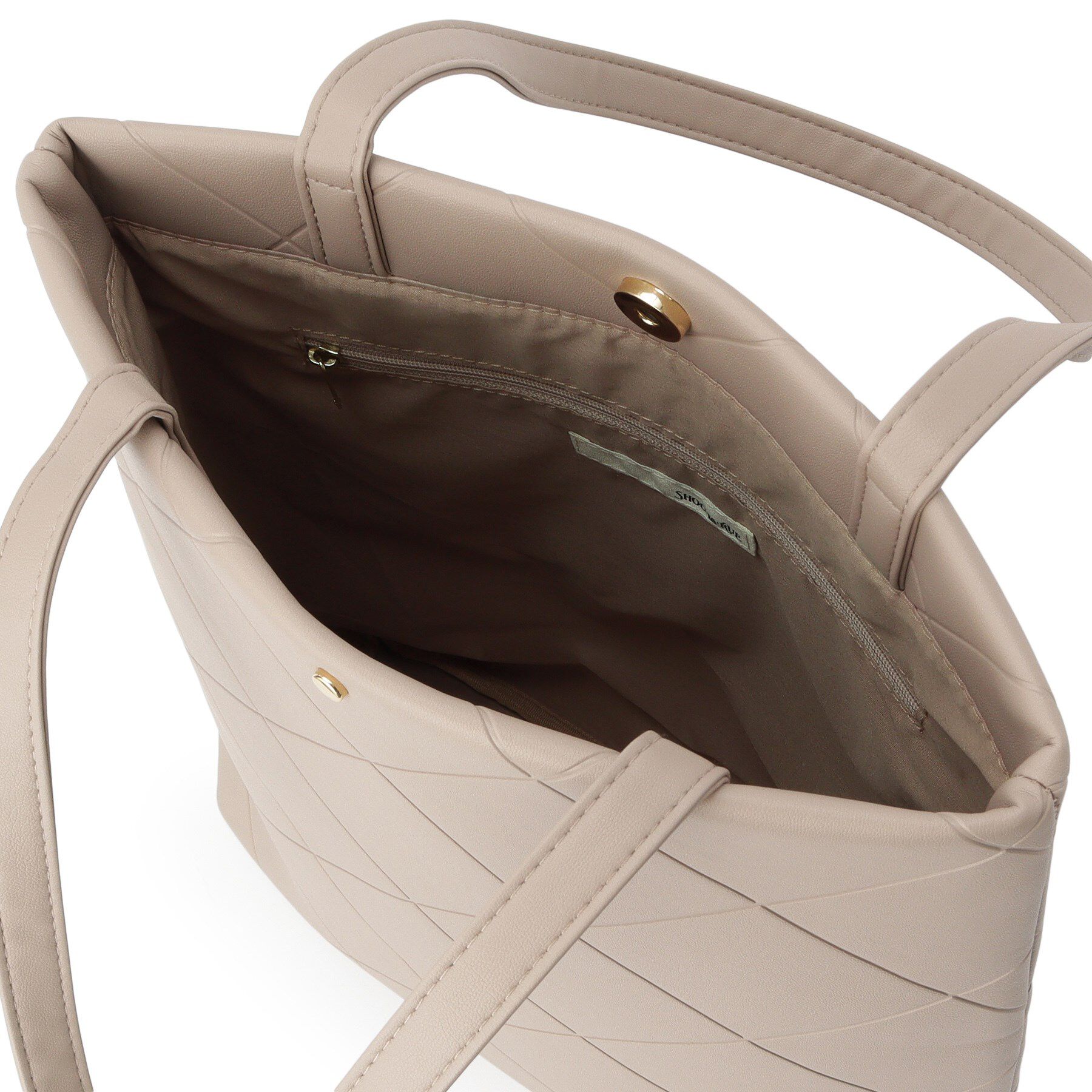 SHOO･LA･RUE「バイアスチェック型押しトートバッグ」|トートバッグ|