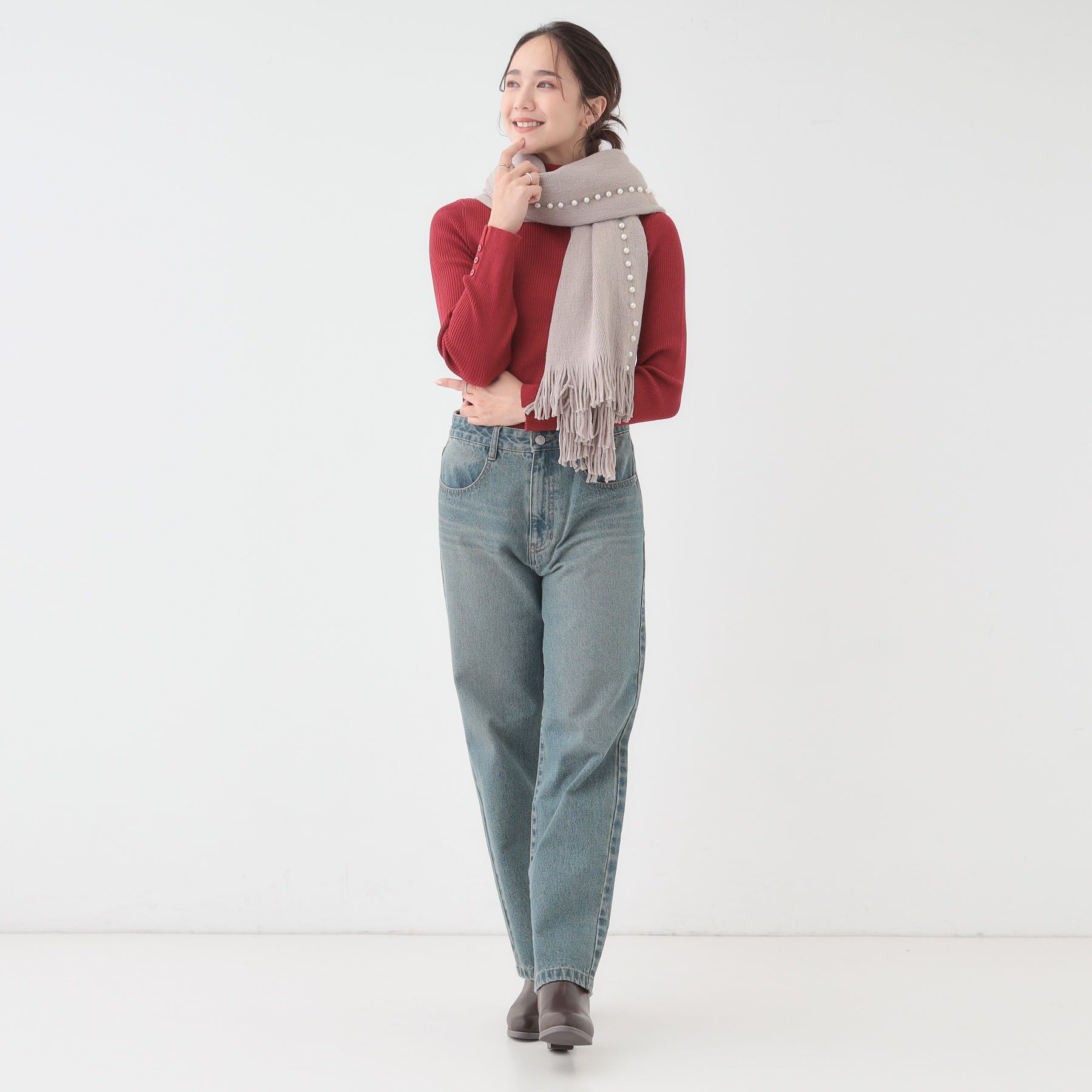 SHOO･LA･RUE「パール調ラインケープ」|その他|