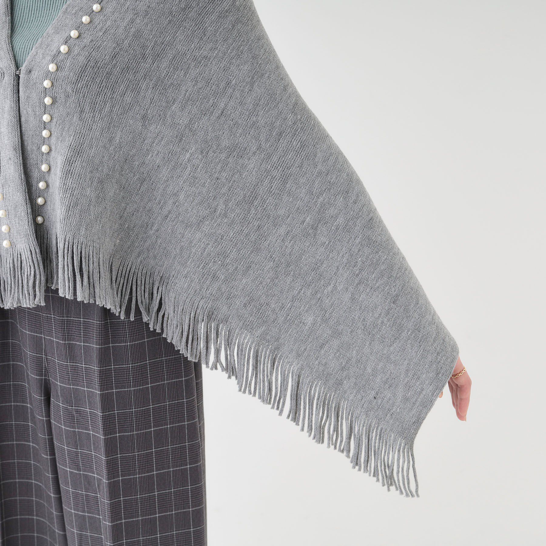 SHOO･LA･RUE「パール調ラインケープ」|その他|