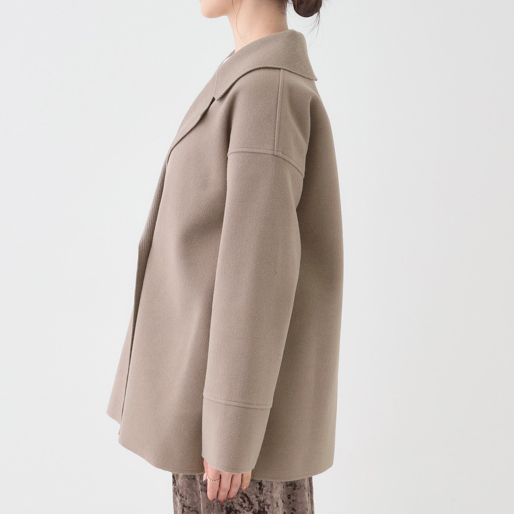 SHOO･LA･RUE「【S-LL】大人のこなれ感 テーラード風コート」|テーラードジャケット|