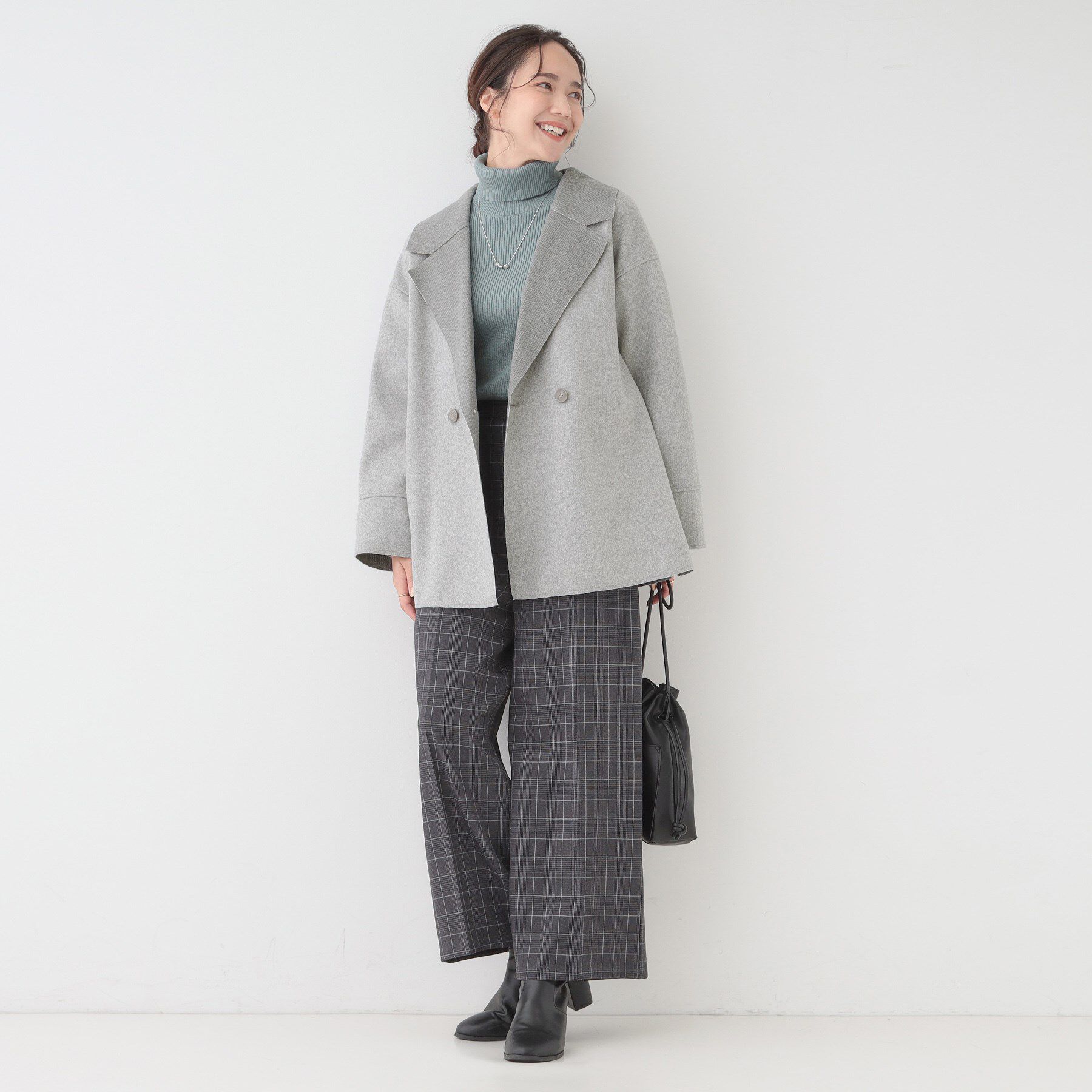 SHOO･LA･RUE「【S-LL】大人のこなれ感 テーラード風コート」|テーラードジャケット|