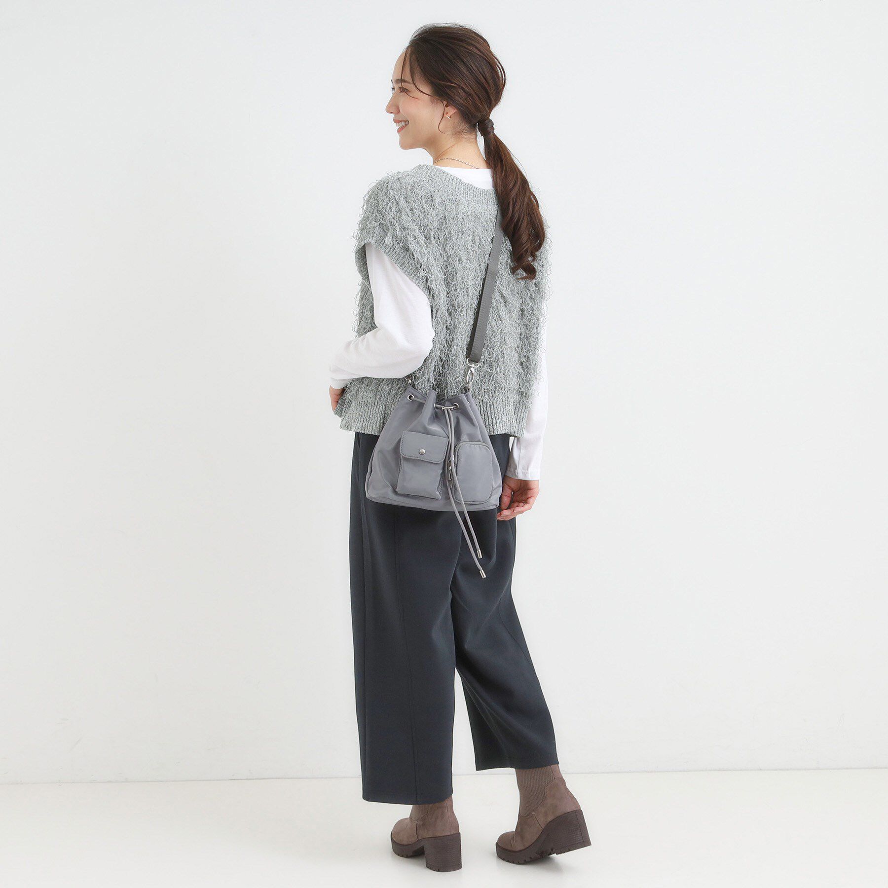 SHOO･LA･RUE「【撥水】2WAY巾着ショルダーバッグ」|ショルダー・メッセンジャー|