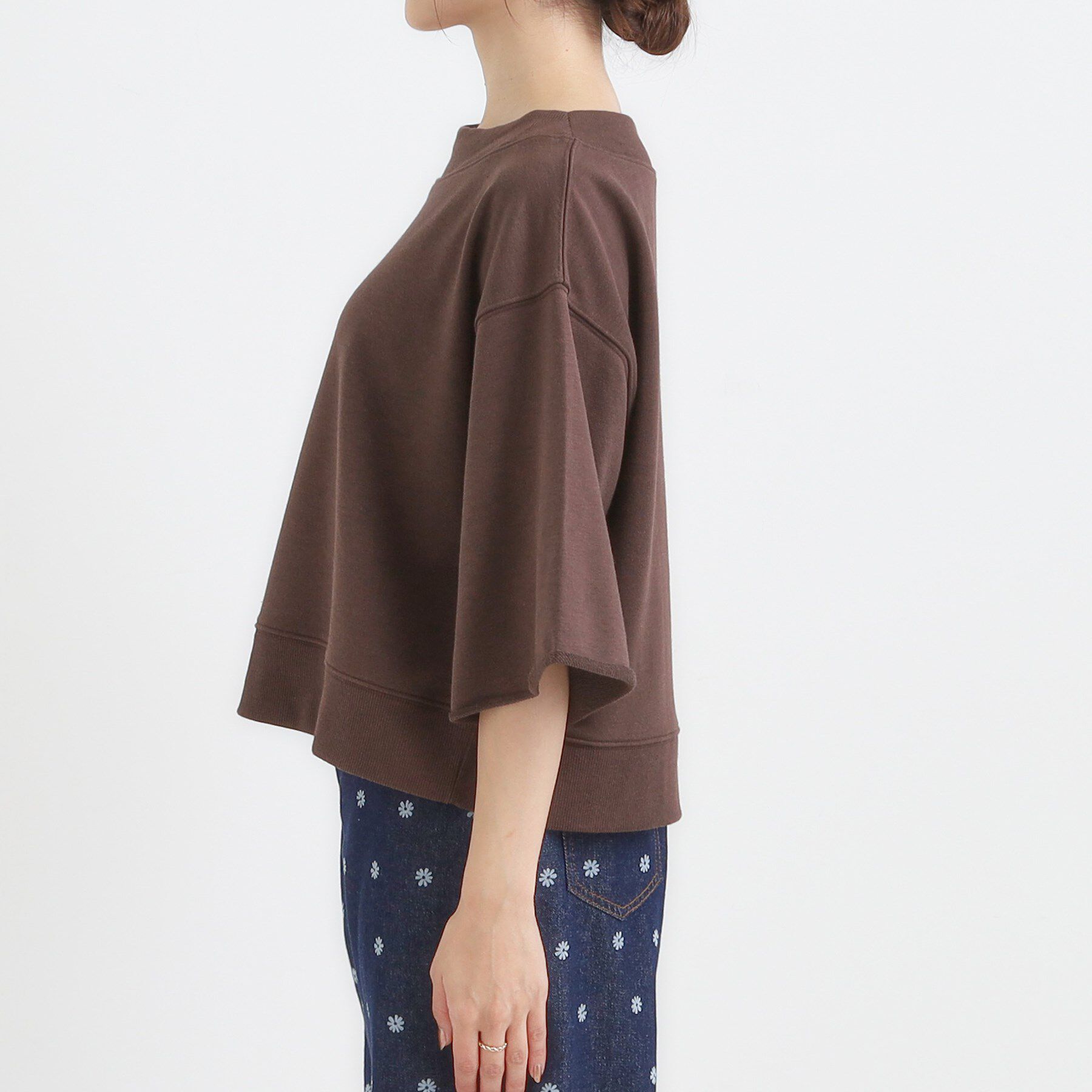 SHOO･LA･RUE「【2点セット】ハーフスリーブミニ裏毛プルオーバー＆レースタンクトップSET」|その他|