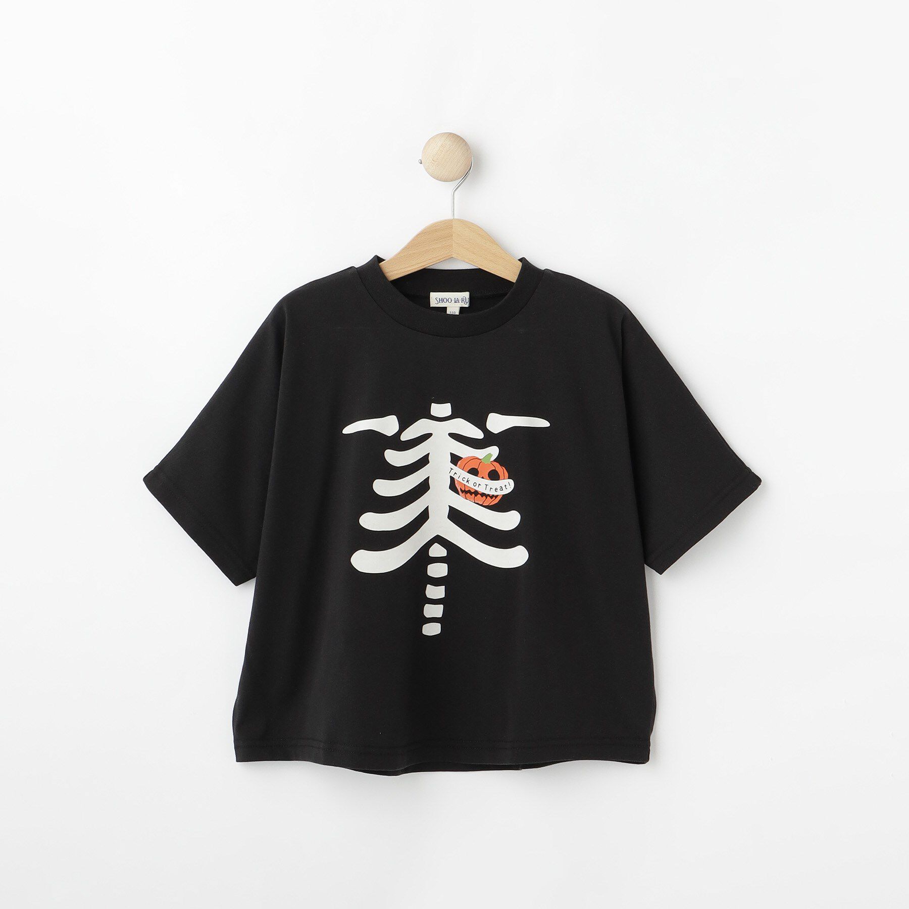 SHOO･LA･RUE「【100-150cm】ハロウィンTシャツ」|Tシャツ・カットソー|ブラック(019)