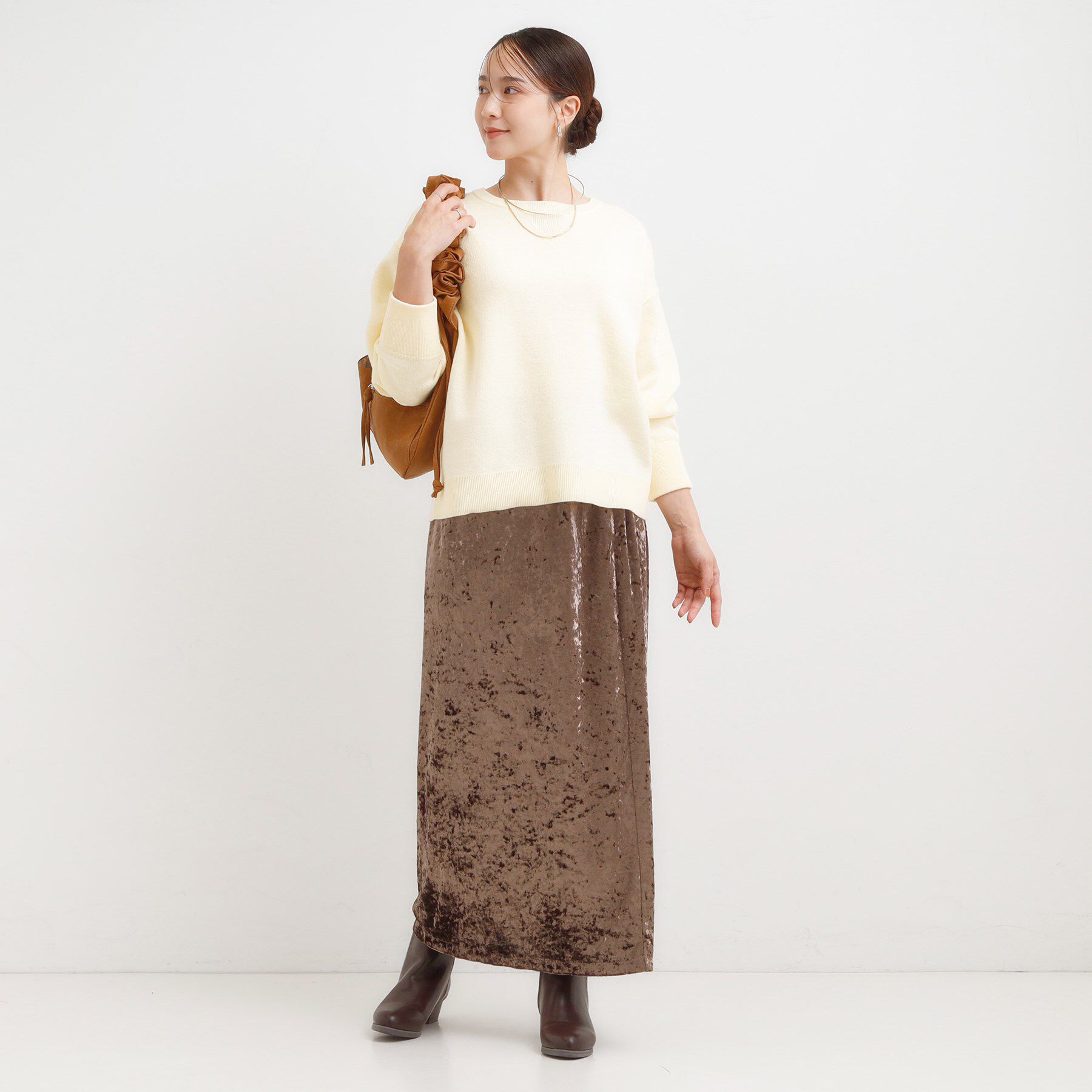 SHOO･LA･RUE「【洗濯機可/ちくちくしにくい】大人カジュアルを叶える スウェットライクニット」|ニット・セーター|