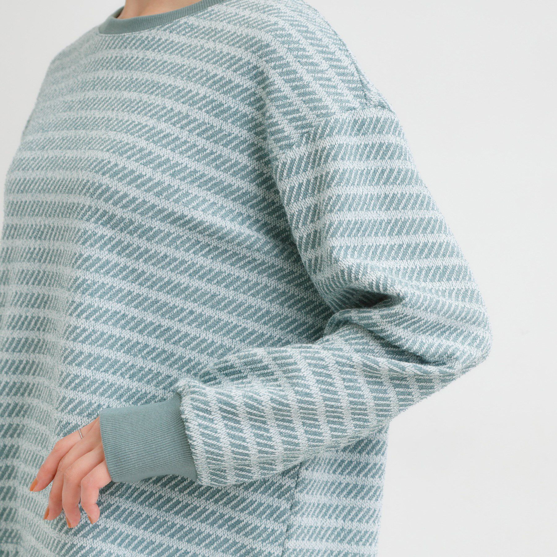 SHOO･LA･RUE「ジャカード裾フェイク」|Tシャツ・カットソー|