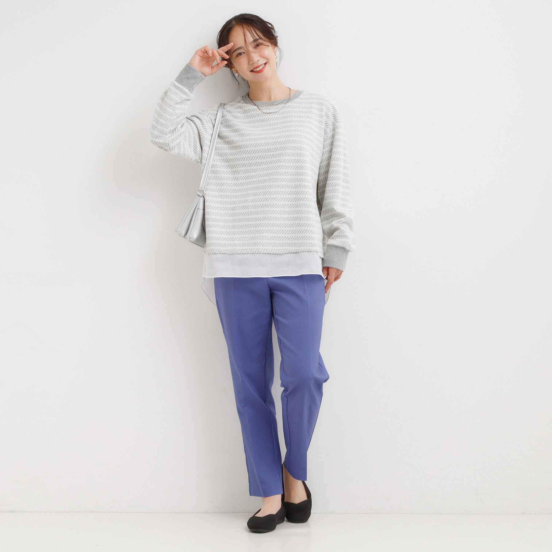 SHOO･LA･RUE「ジャカード裾フェイク」|Tシャツ・カットソー|