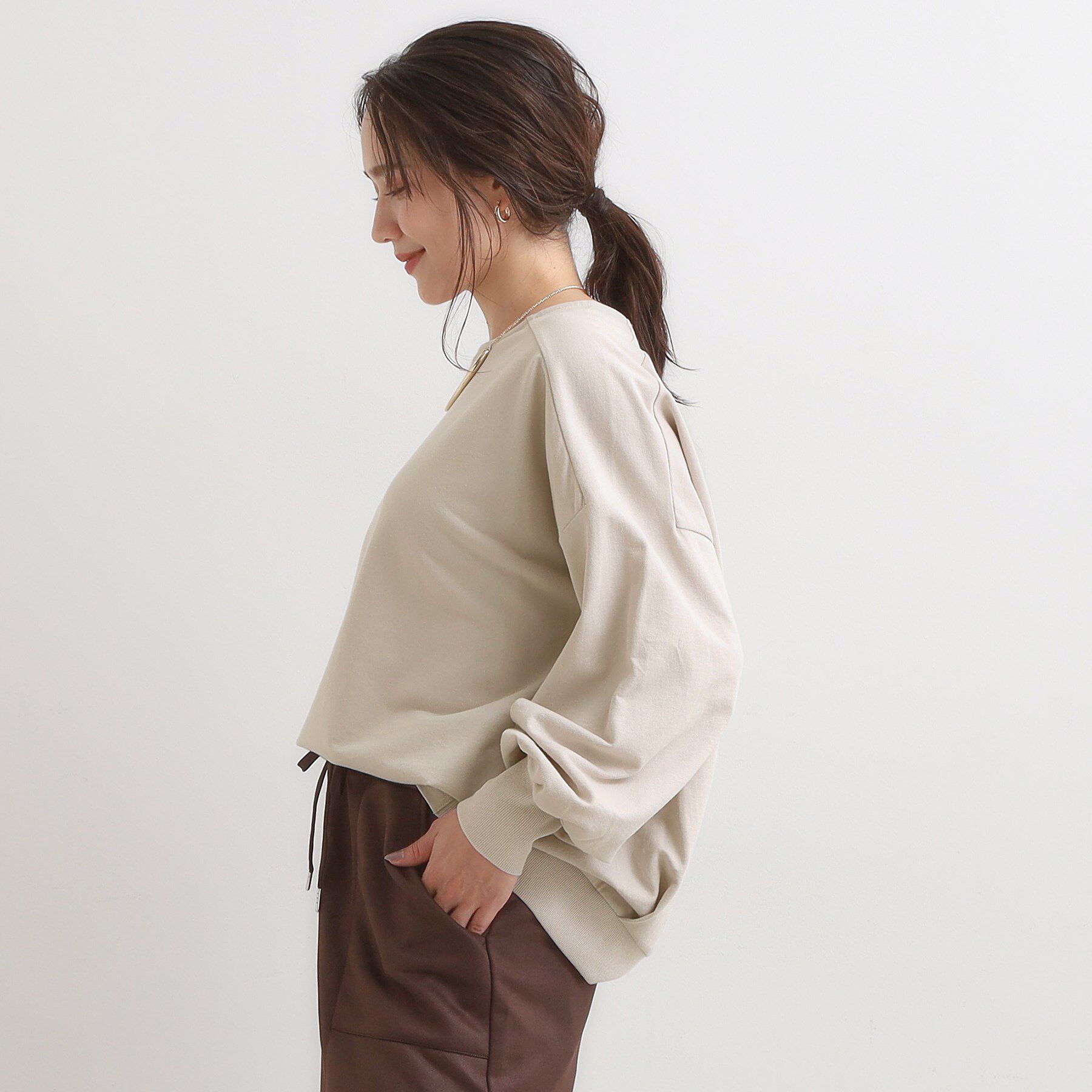 SHOO･LA･RUE「大人の抜け感 1枚で決まる ゆるロンT」|Tシャツ・カットソー|